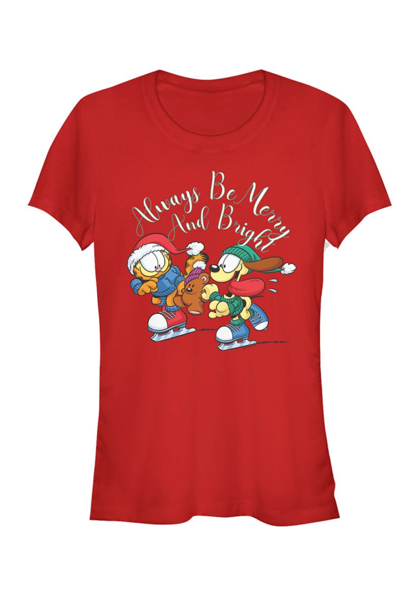 Juniors Merry And Bright T-Shirt