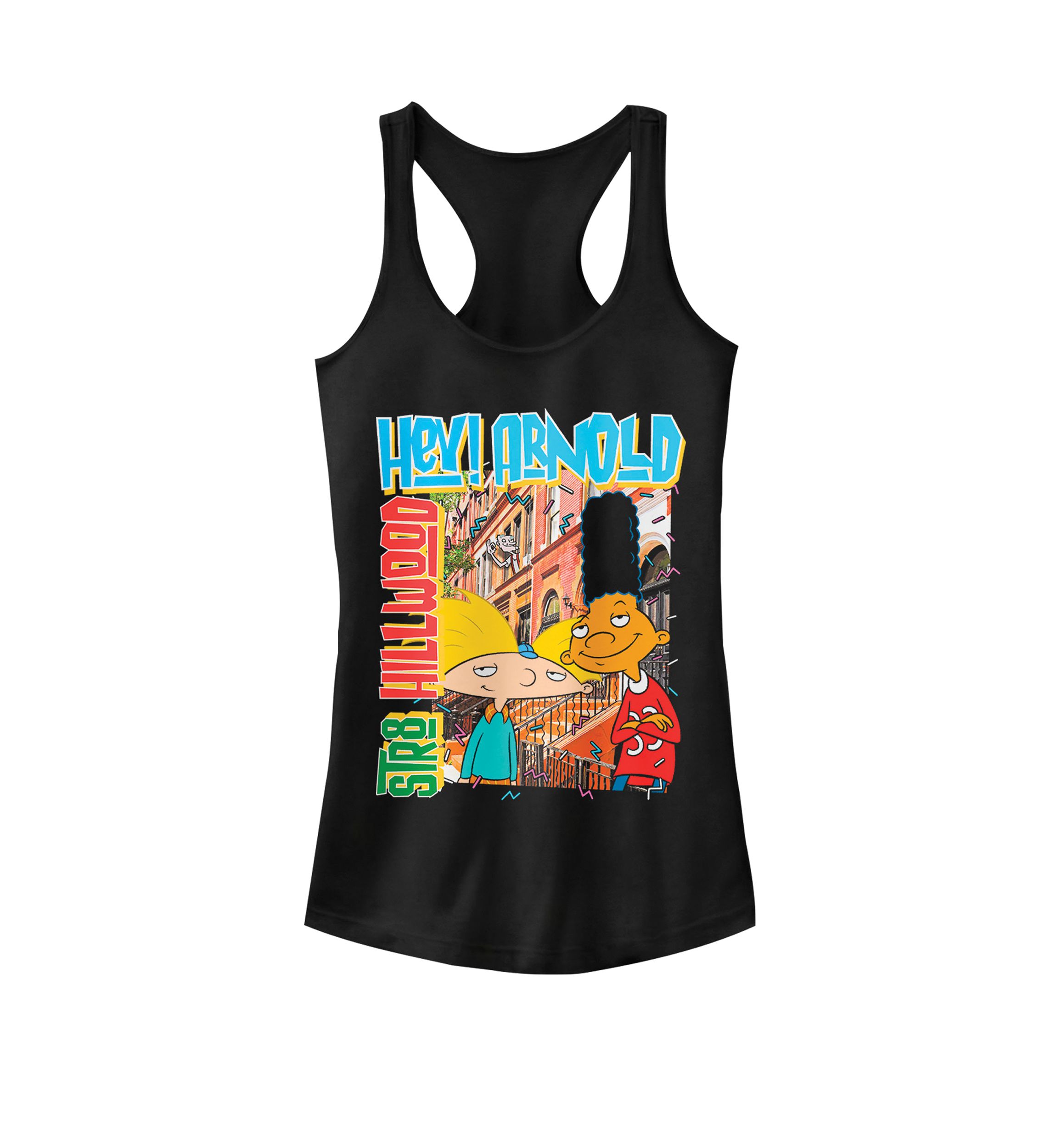 Hey Arnold Hillwood Poster Graphic Racerback Tank