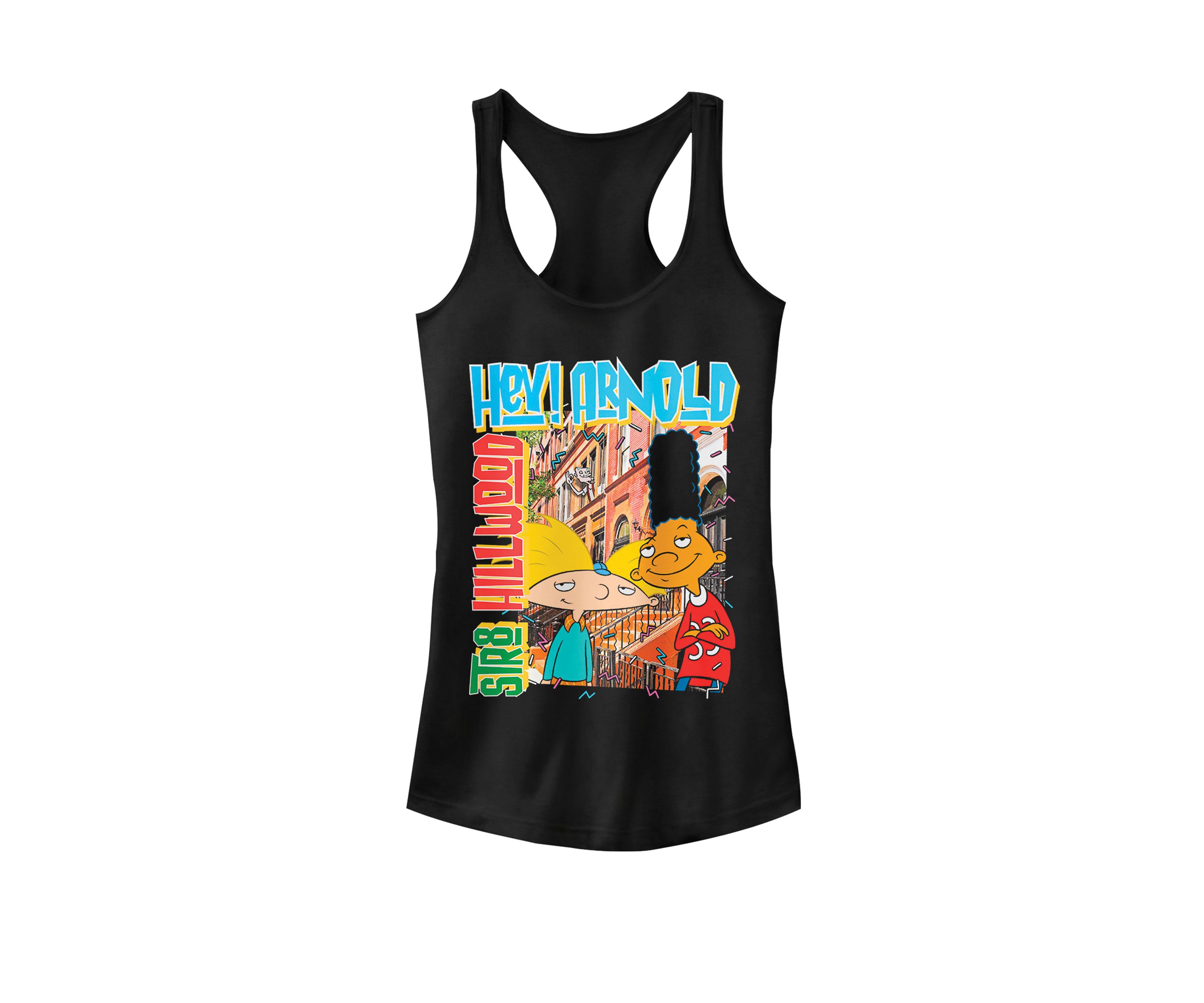 Hey Arnold Hillwood Poster Graphic Racerback Tank