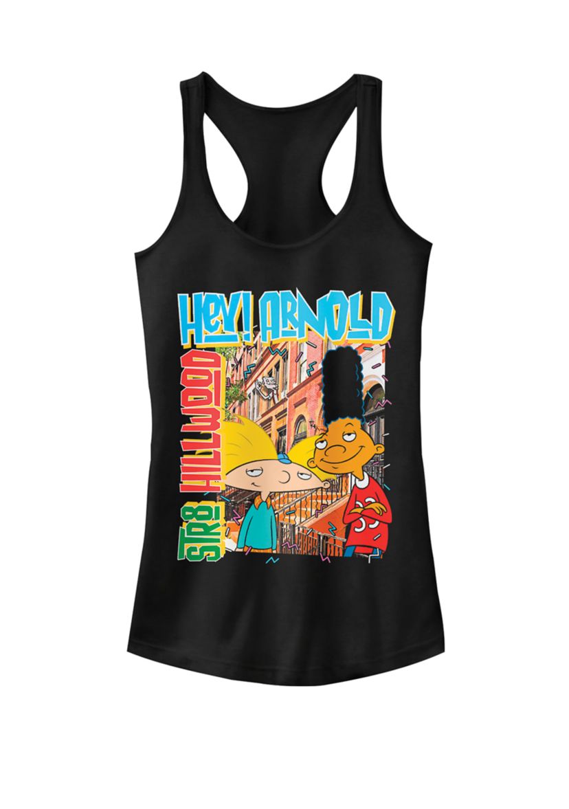 Hey Arnold Hillwood Poster Graphic Racerback Tank