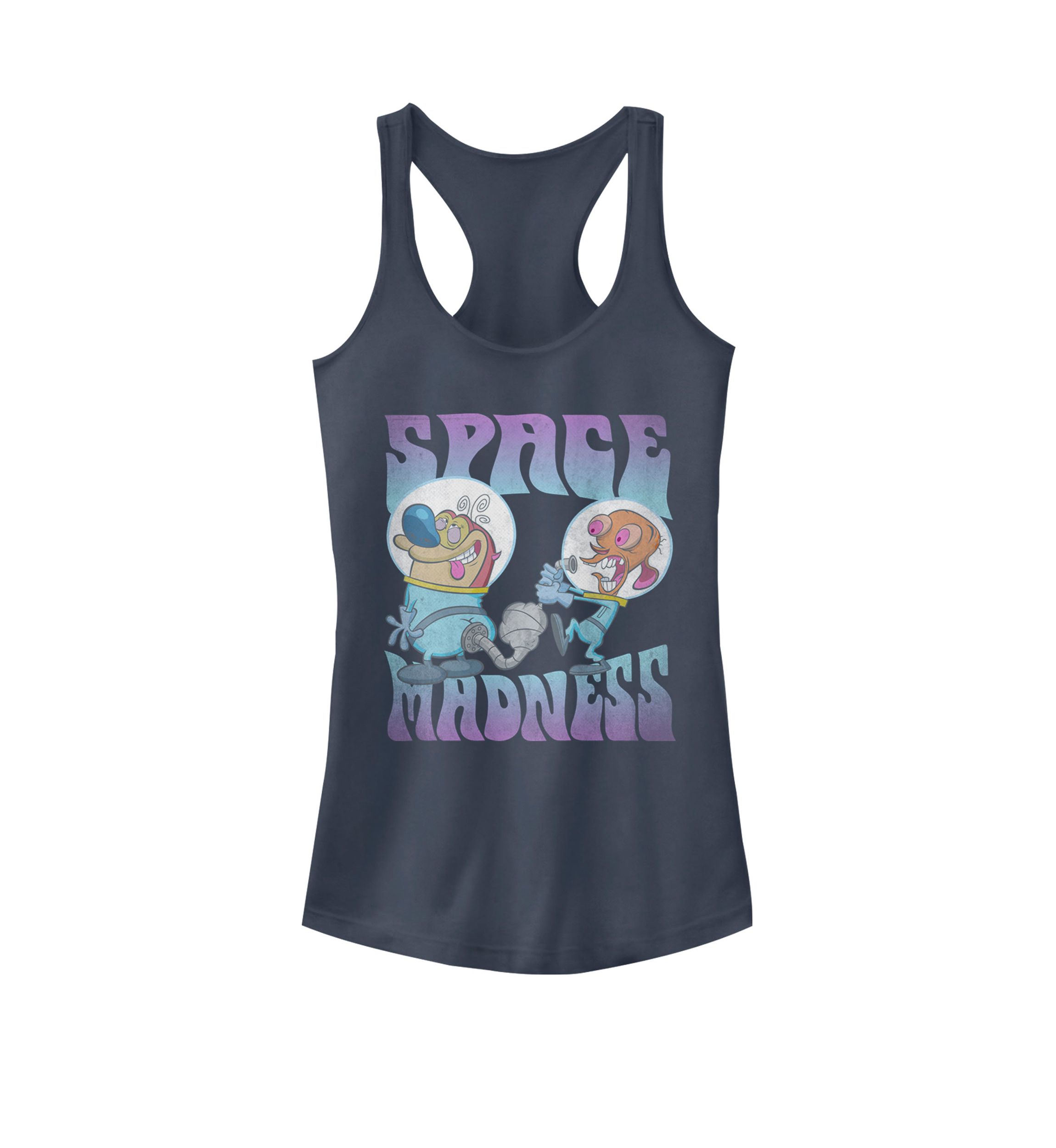 Ren and Stimpy Space Madness Astronaut Graphic Racerback Tank