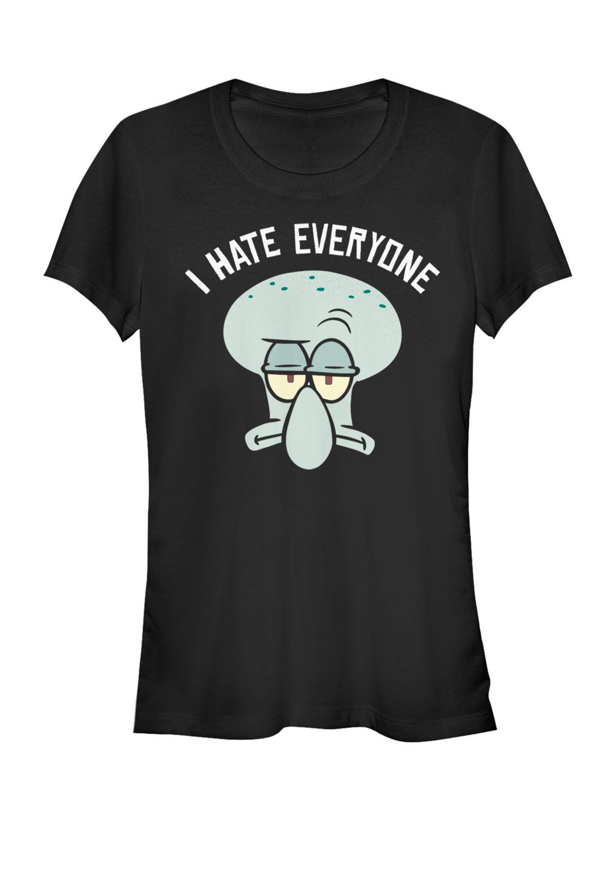 SpongeBob SquarePants Squidward I Hate Everyone Short Sleeve Graphic T-Shirt