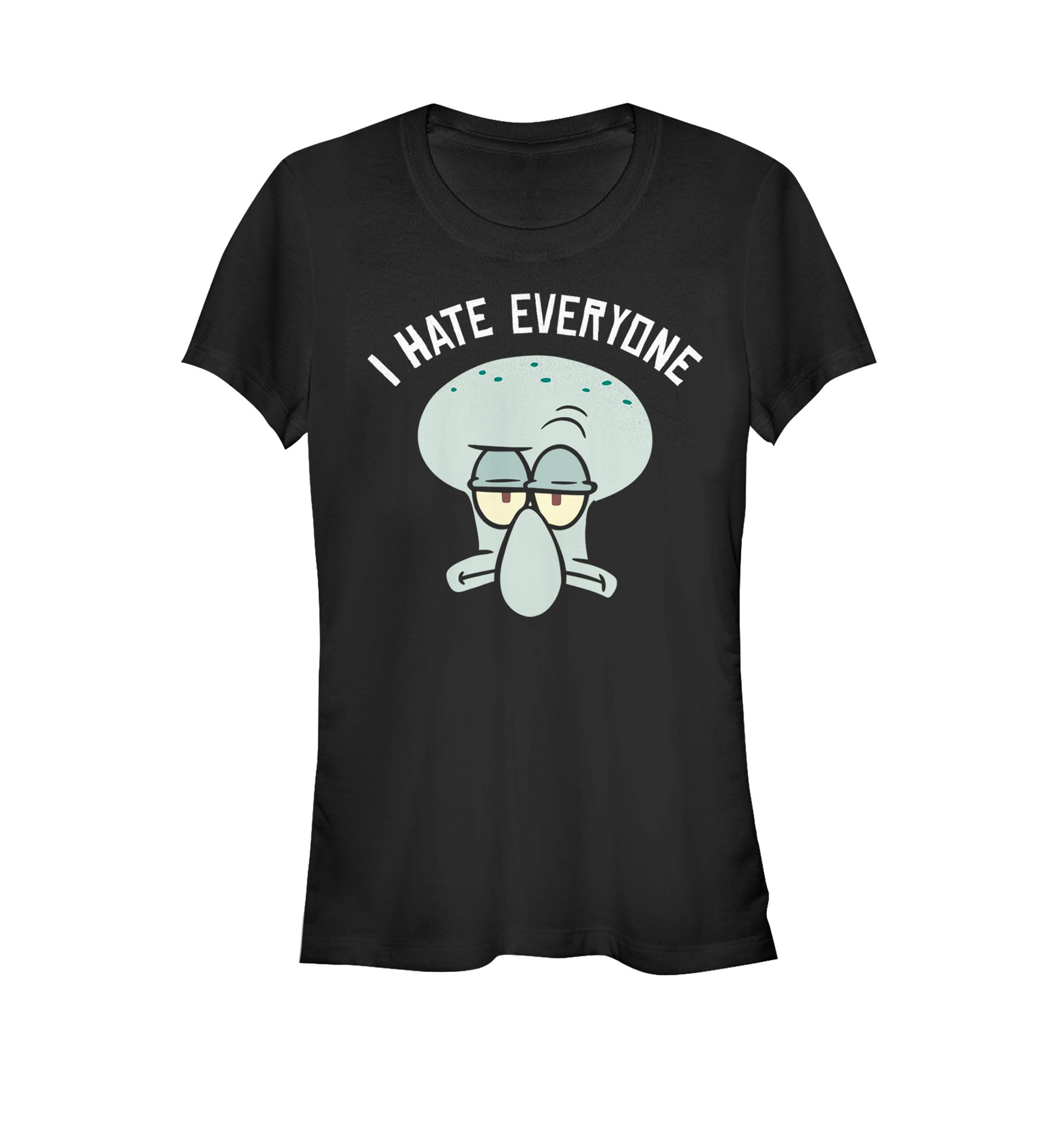 SpongeBob SquarePants Squidward I Hate Everyone Short Sleeve Graphic T-Shirt