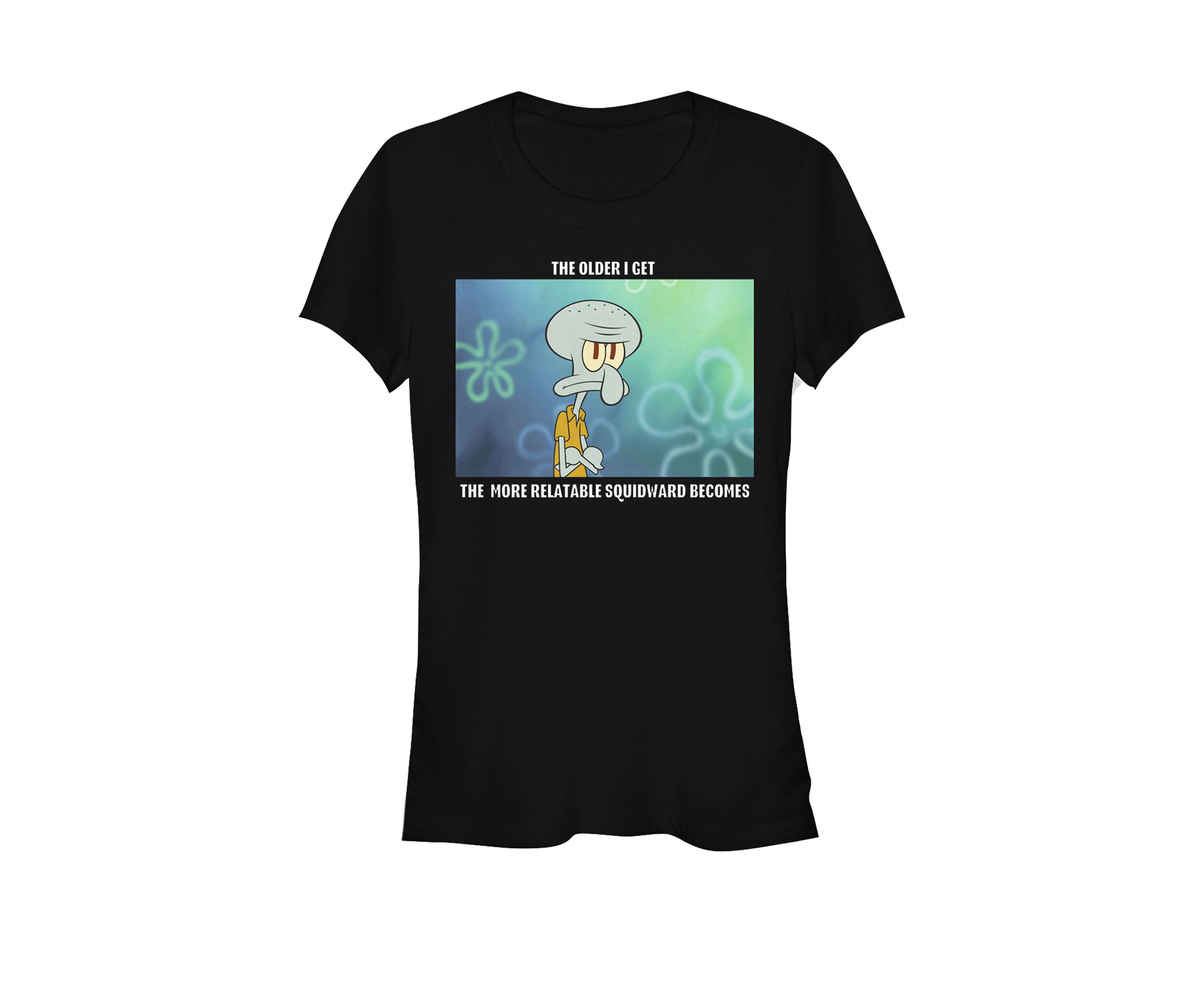 SpongeBob SquarePants Relatable Squidward Short Sleeve Graphic T-Shirt