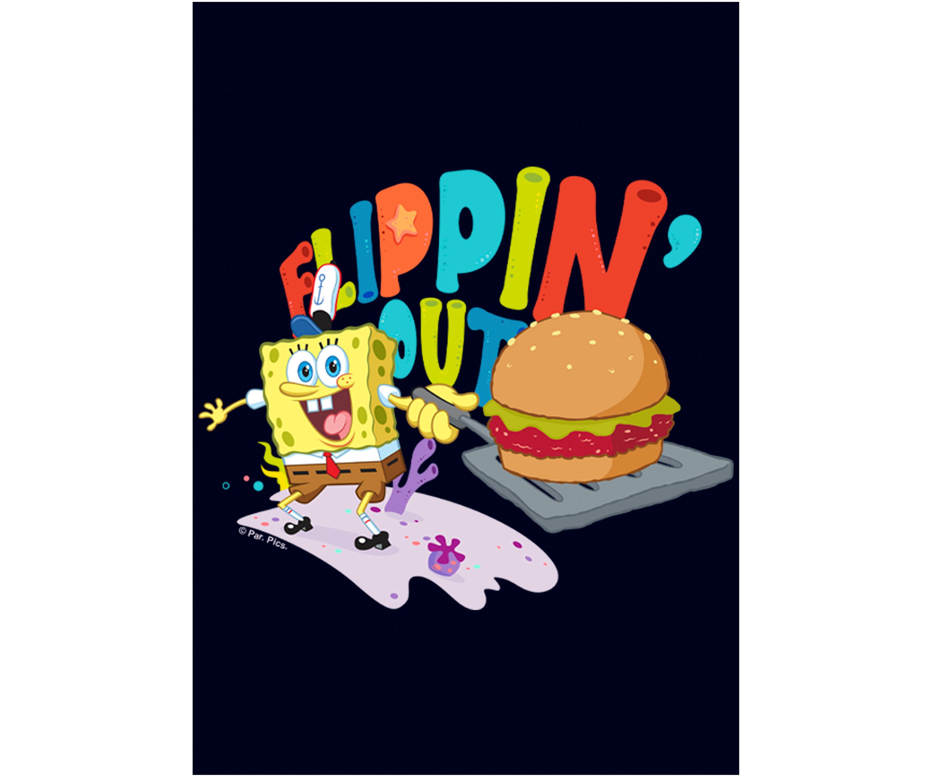 Spongebob Movie Flippin Out Graphic Top