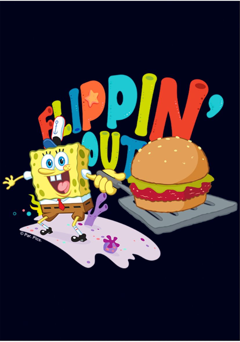 Spongebob Movie Flippin Out Graphic Top