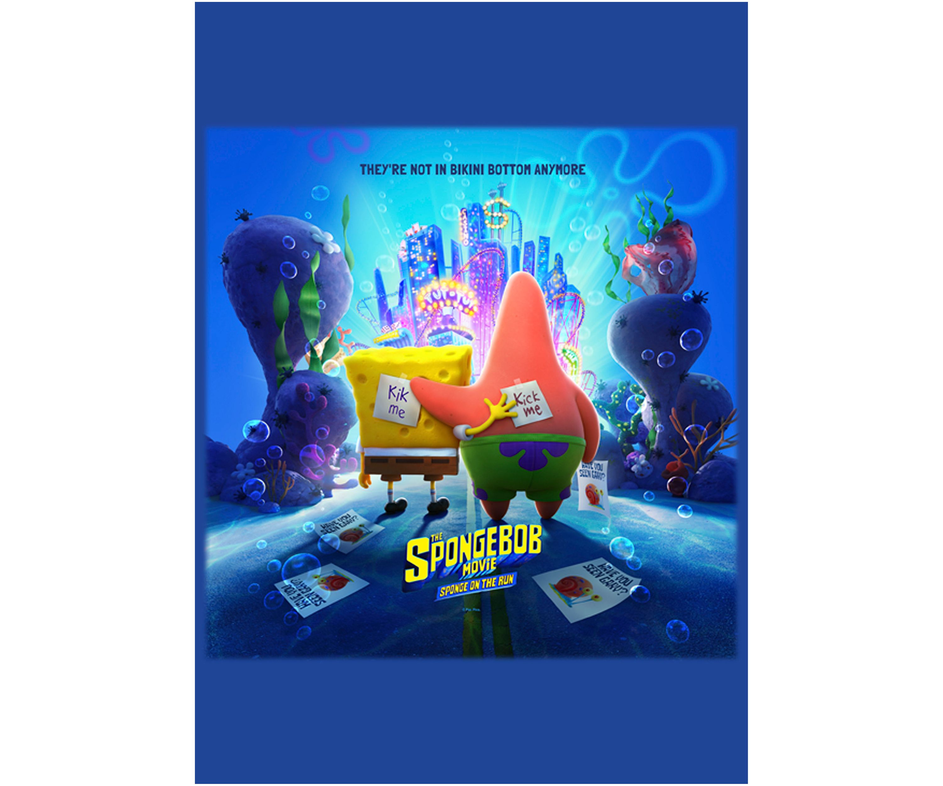 Spongebob Movie Spongebob Movie Poster Graphic Top