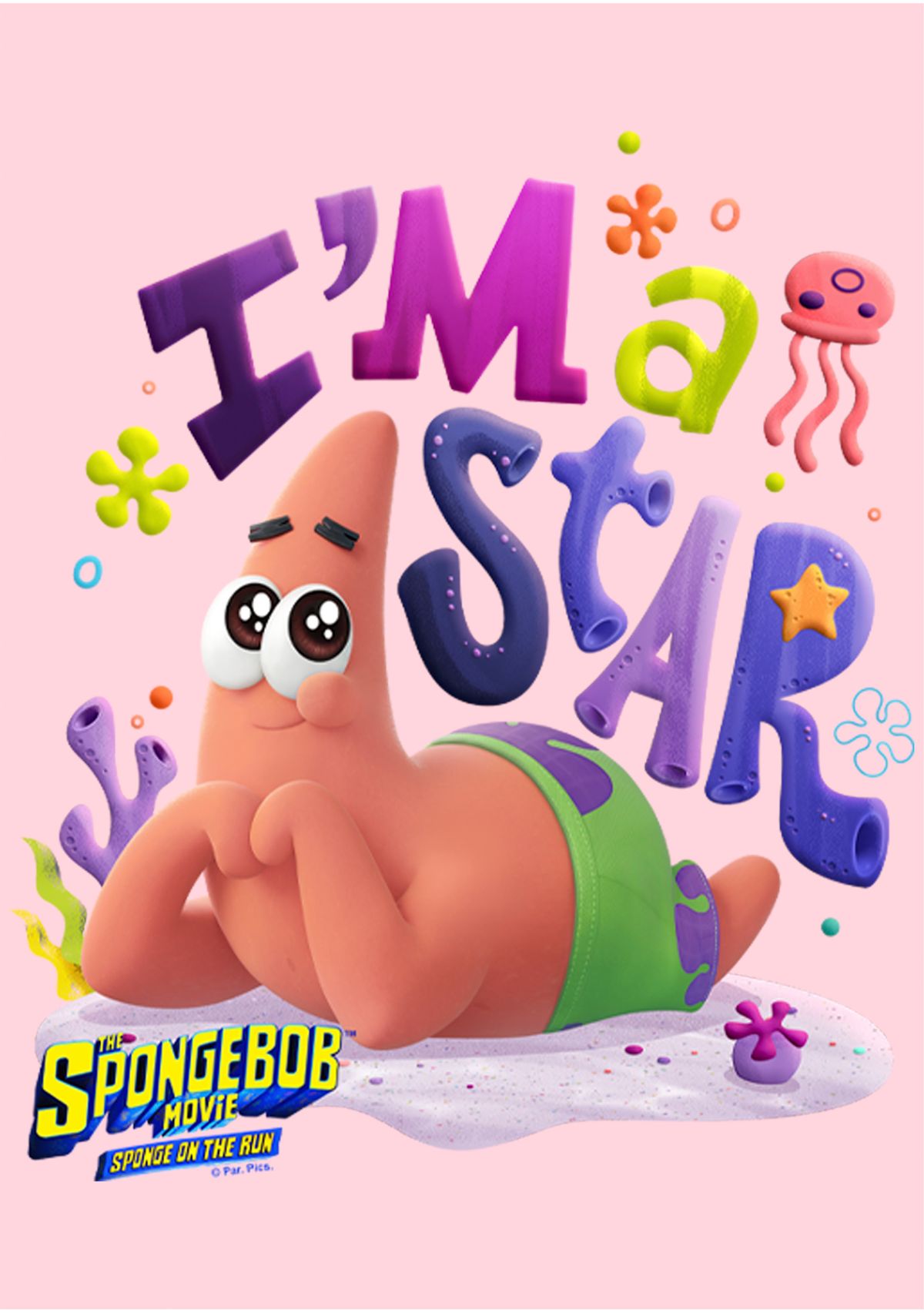 Spongebob Movie Patrick The Star Graphic Top
