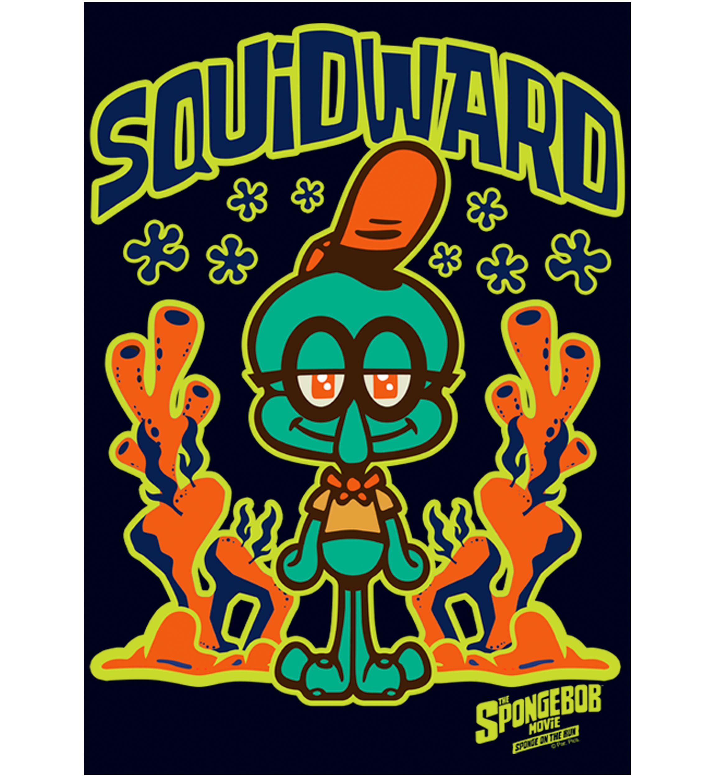 Spongebob Movie Kid Squidward Graphic Top
