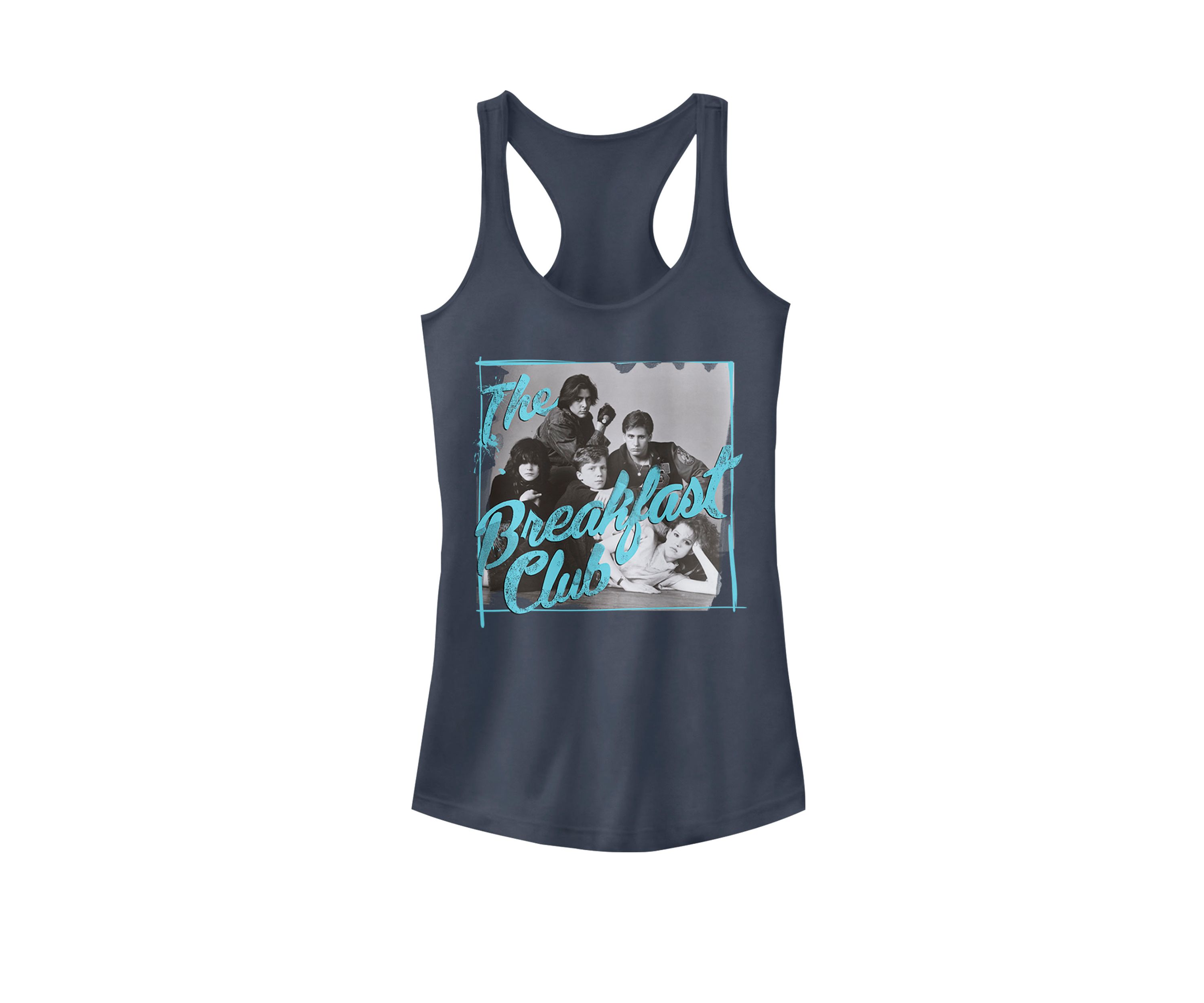 Group Portrait Fancy Script Racerback Graphic Tank