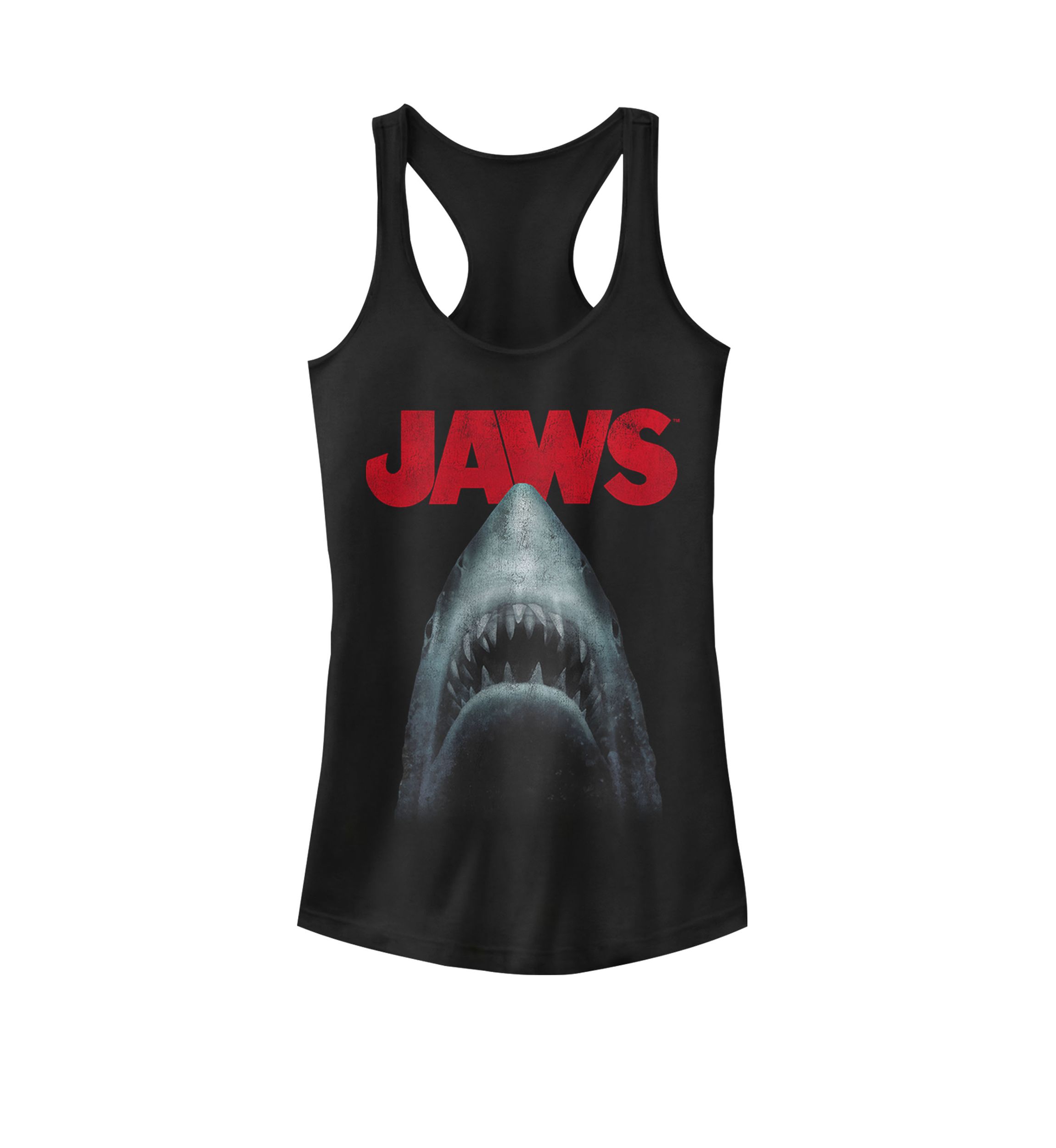 Shark In Dark Waters Classic Icon Racerback Graphic Tank