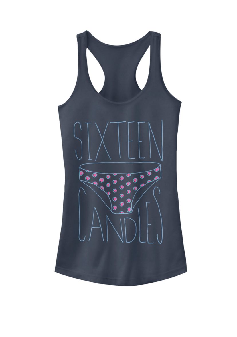 Polka Dot Panties Doodle Racerback Graphic Tank