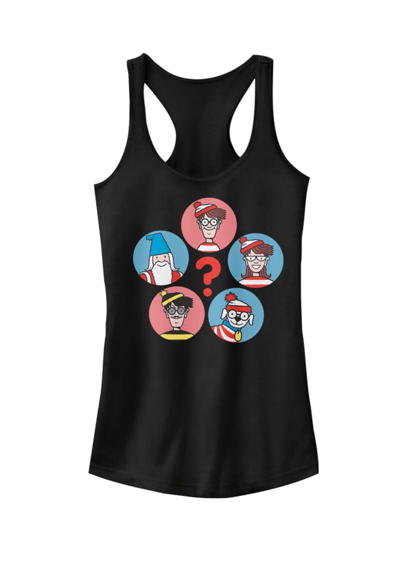 Guess Who? Character Circles Graphic Racerback Tank
