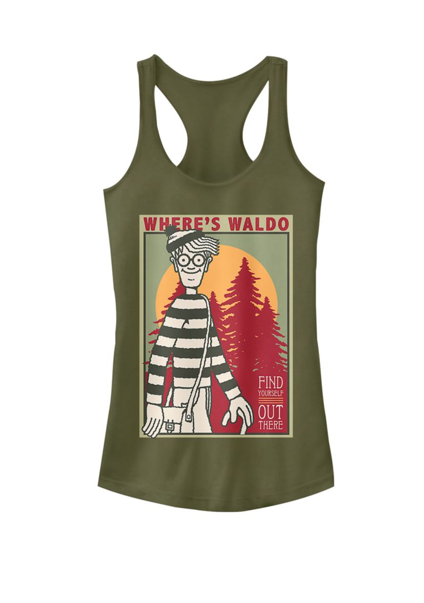 Find Yourself Poster Racerback Graphic Tank