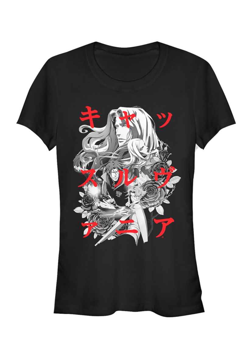Juniors  Kanji Group Graphic T-Shirt