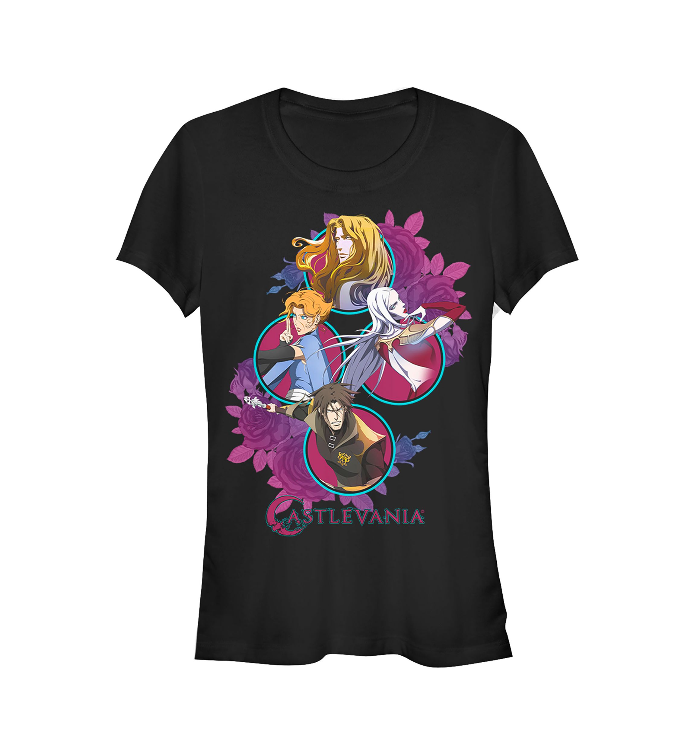Juniors  Four Circles Graphic T-Shirt