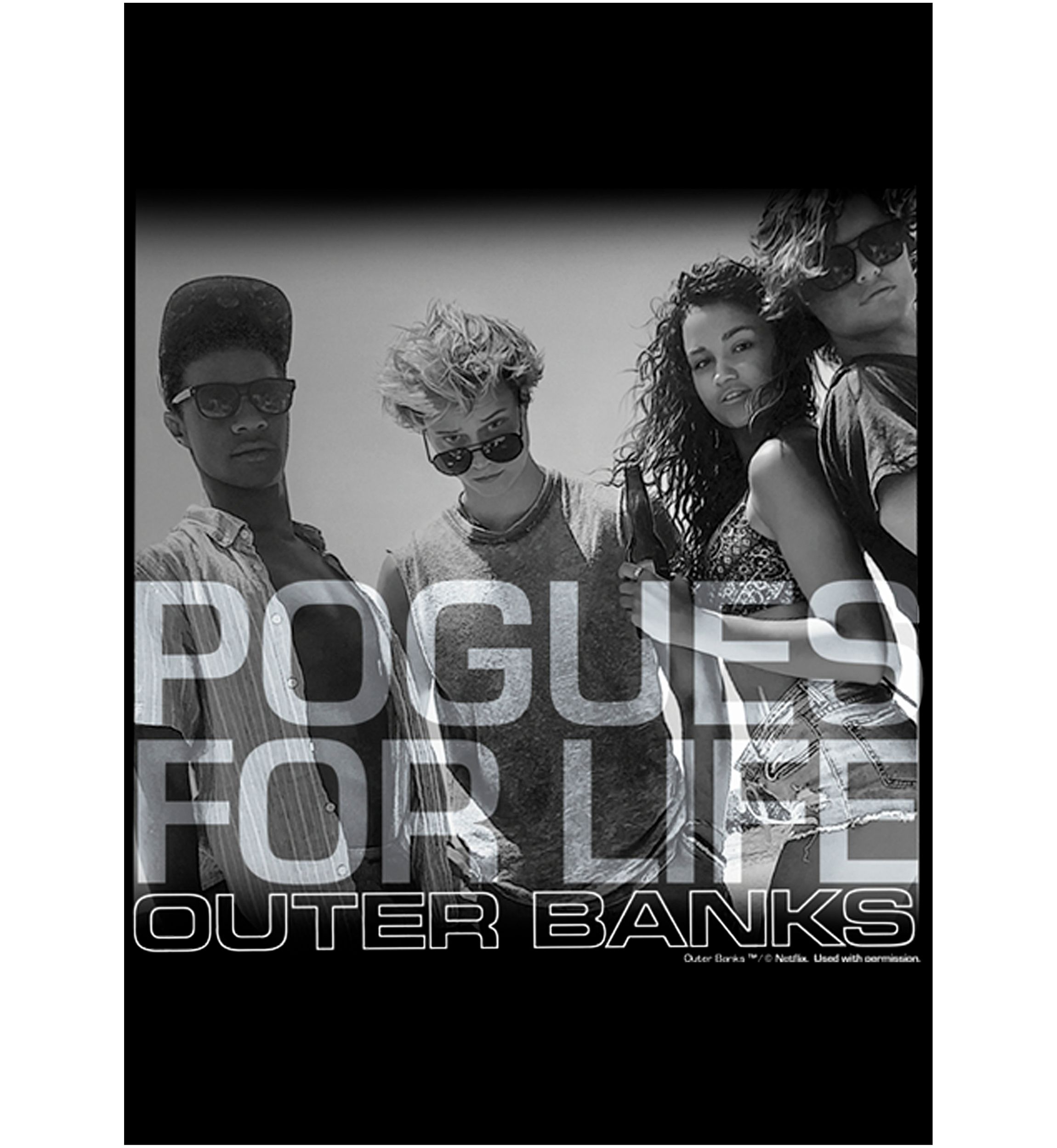 Outer Banks Pogues For Life Graphic Top