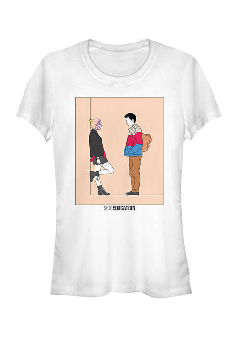 Sex Education Juniors Wall Lean Graphic T-Shirt