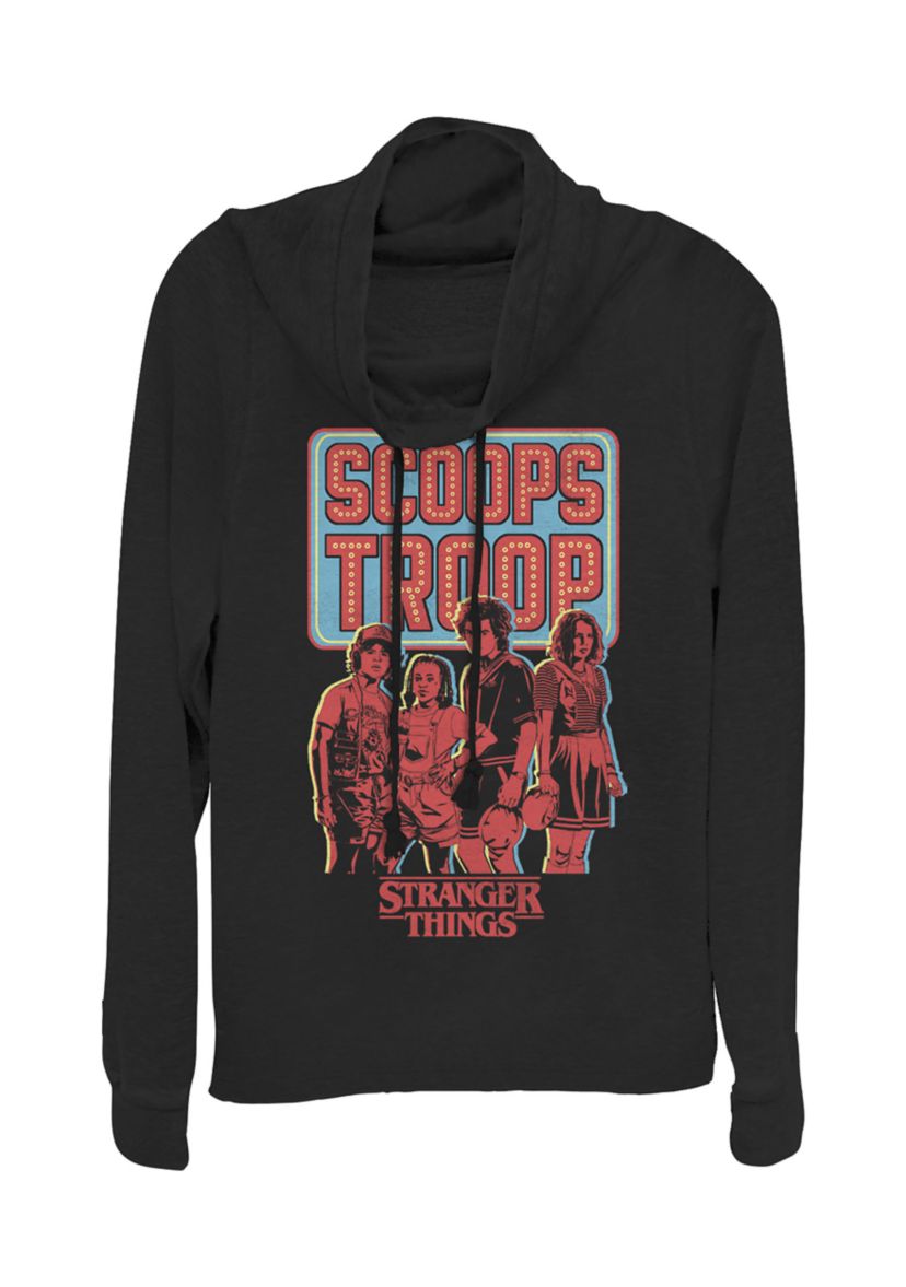 Juniors  Scoop Troop Graphic Pullover Top
