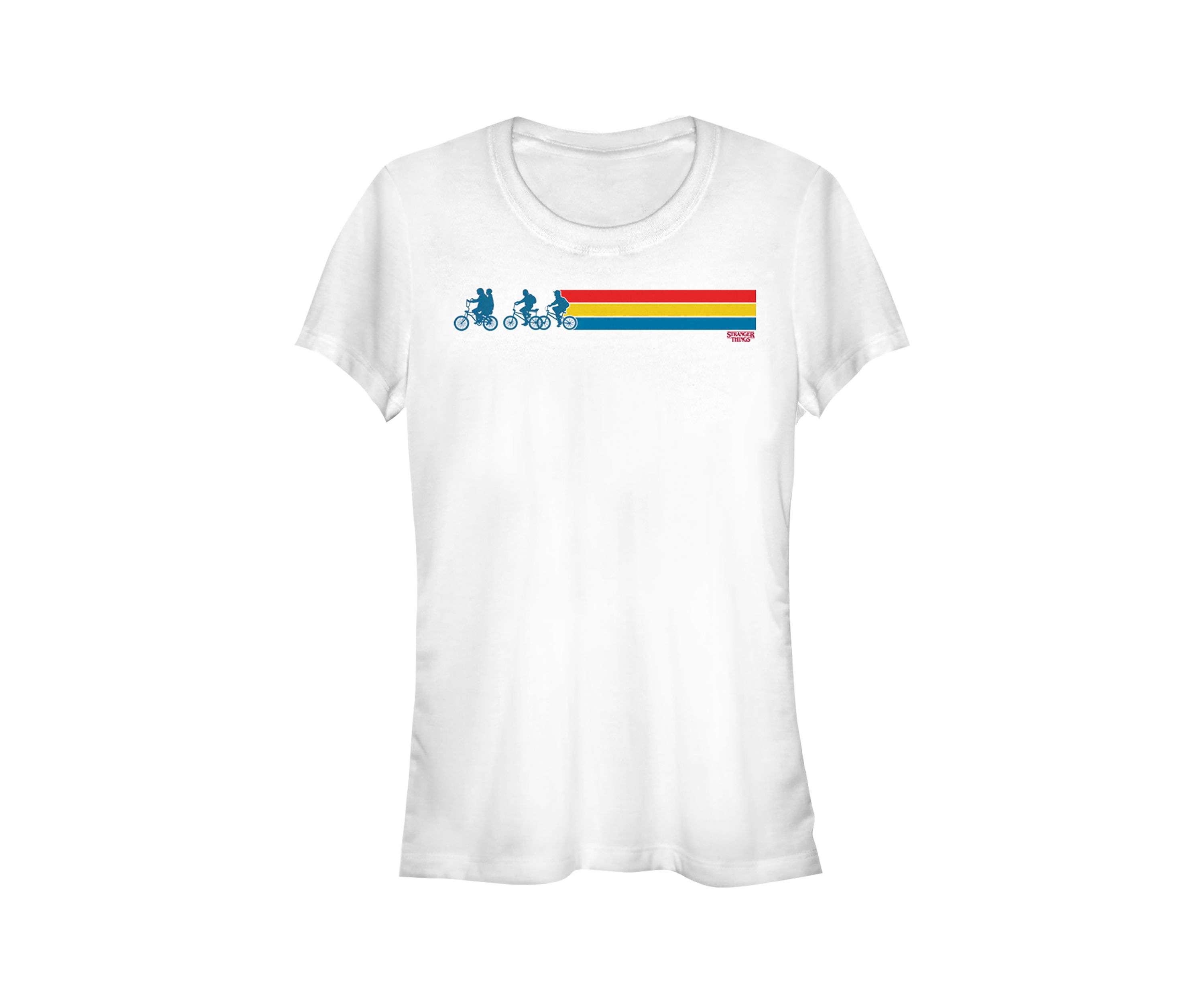 Juniors Stranger Stripes Graphic T-Shirt