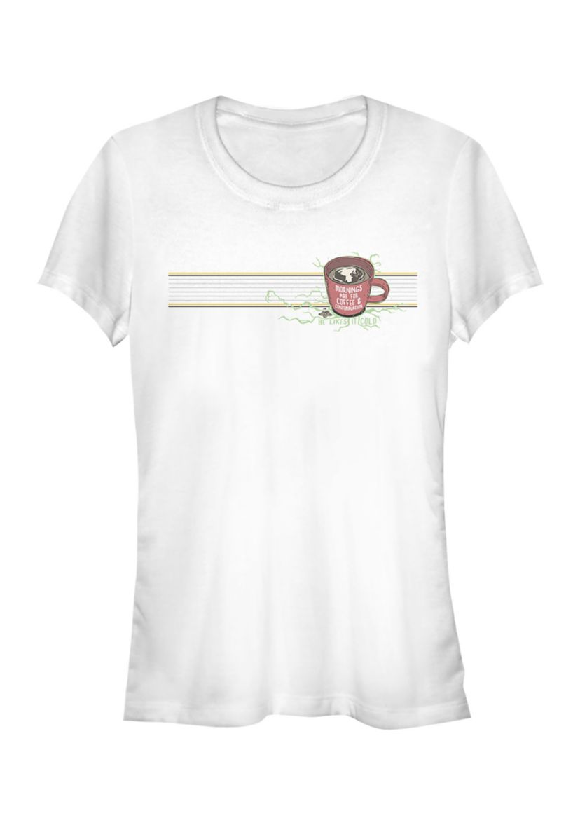 Juniors  Mornings Mug Graphic T-Shirt