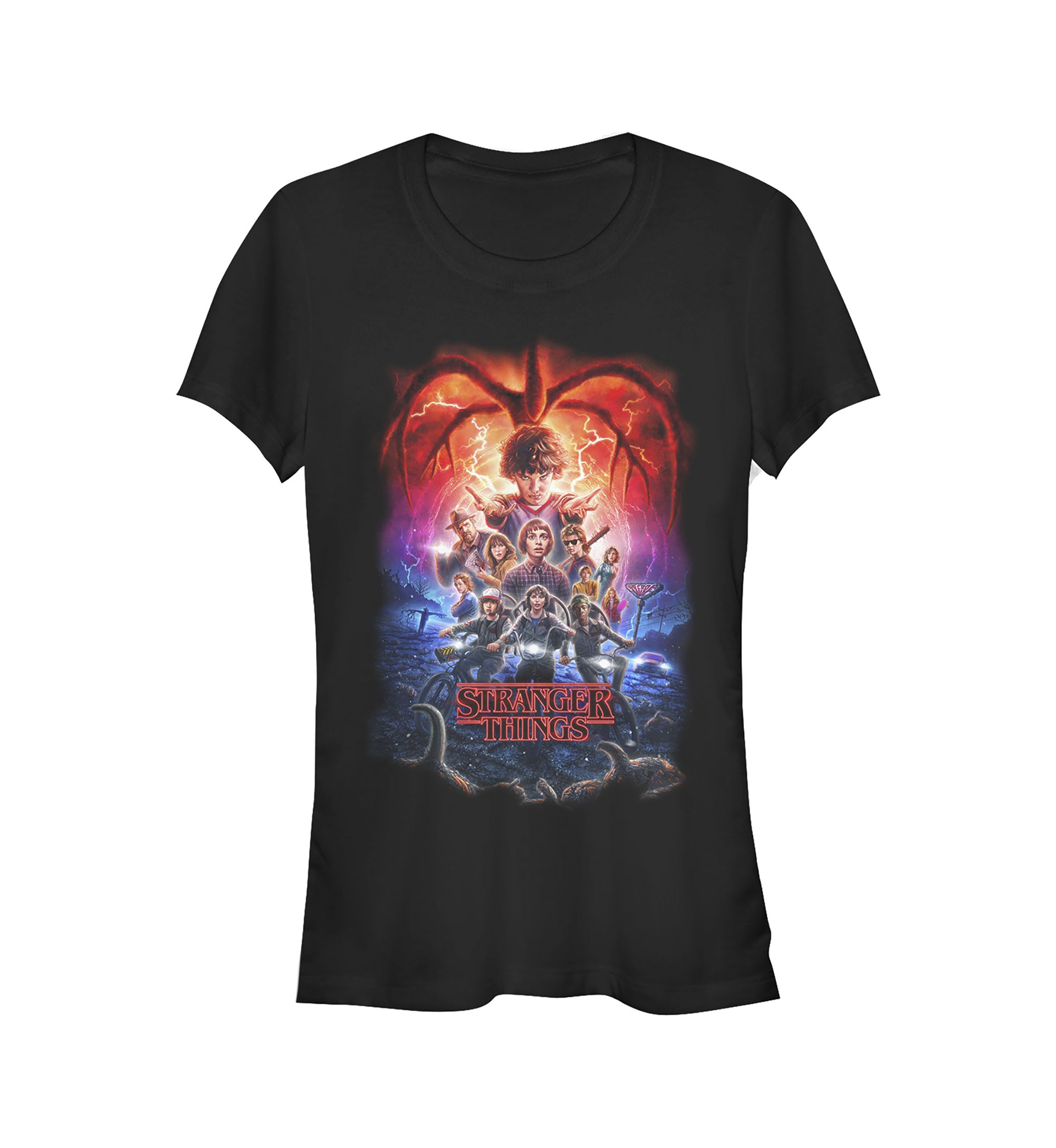 Juniors Group Pumpkins Poster Graphic T-Shirt