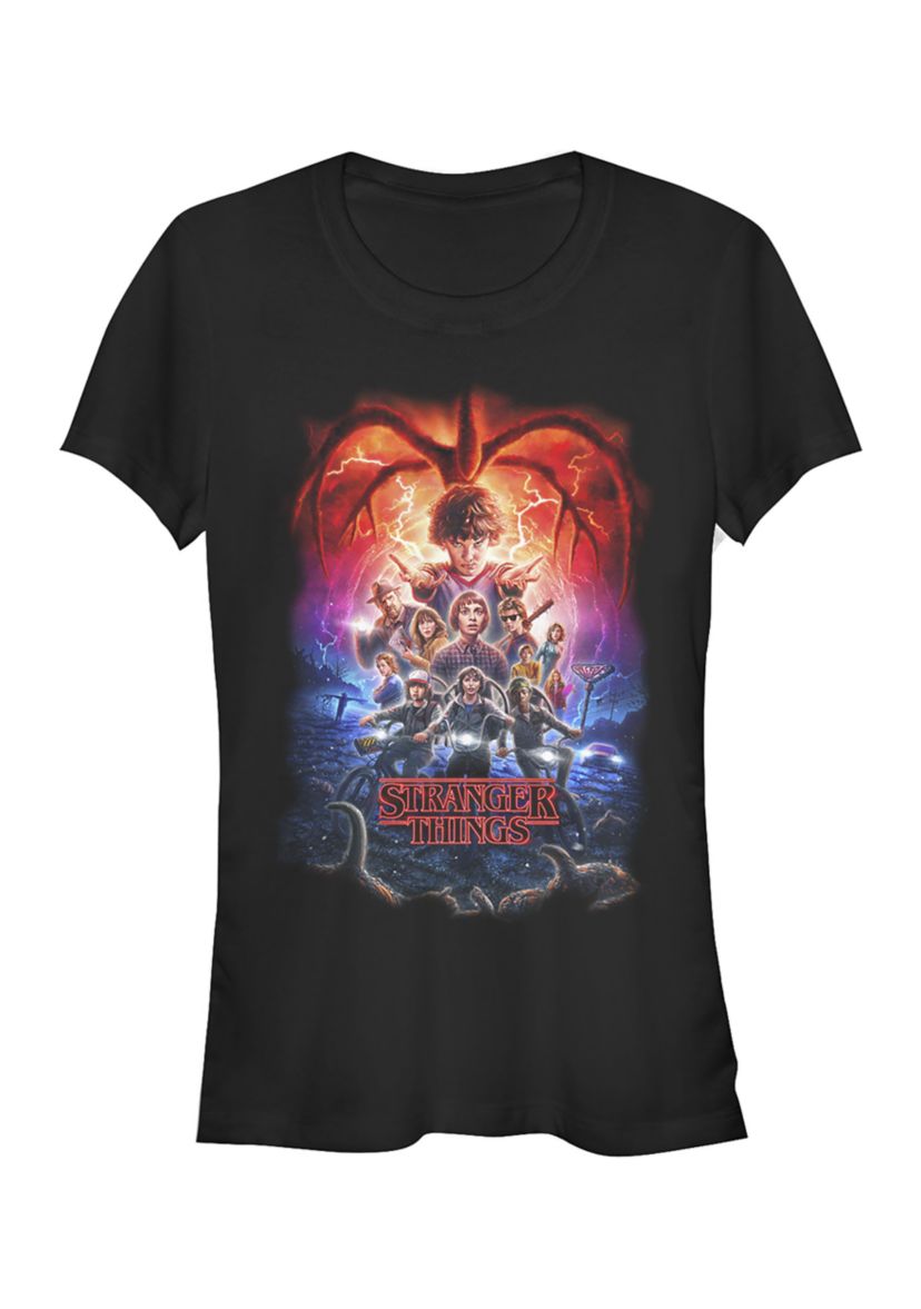 Juniors Group Pumpkins Poster Graphic T-Shirt