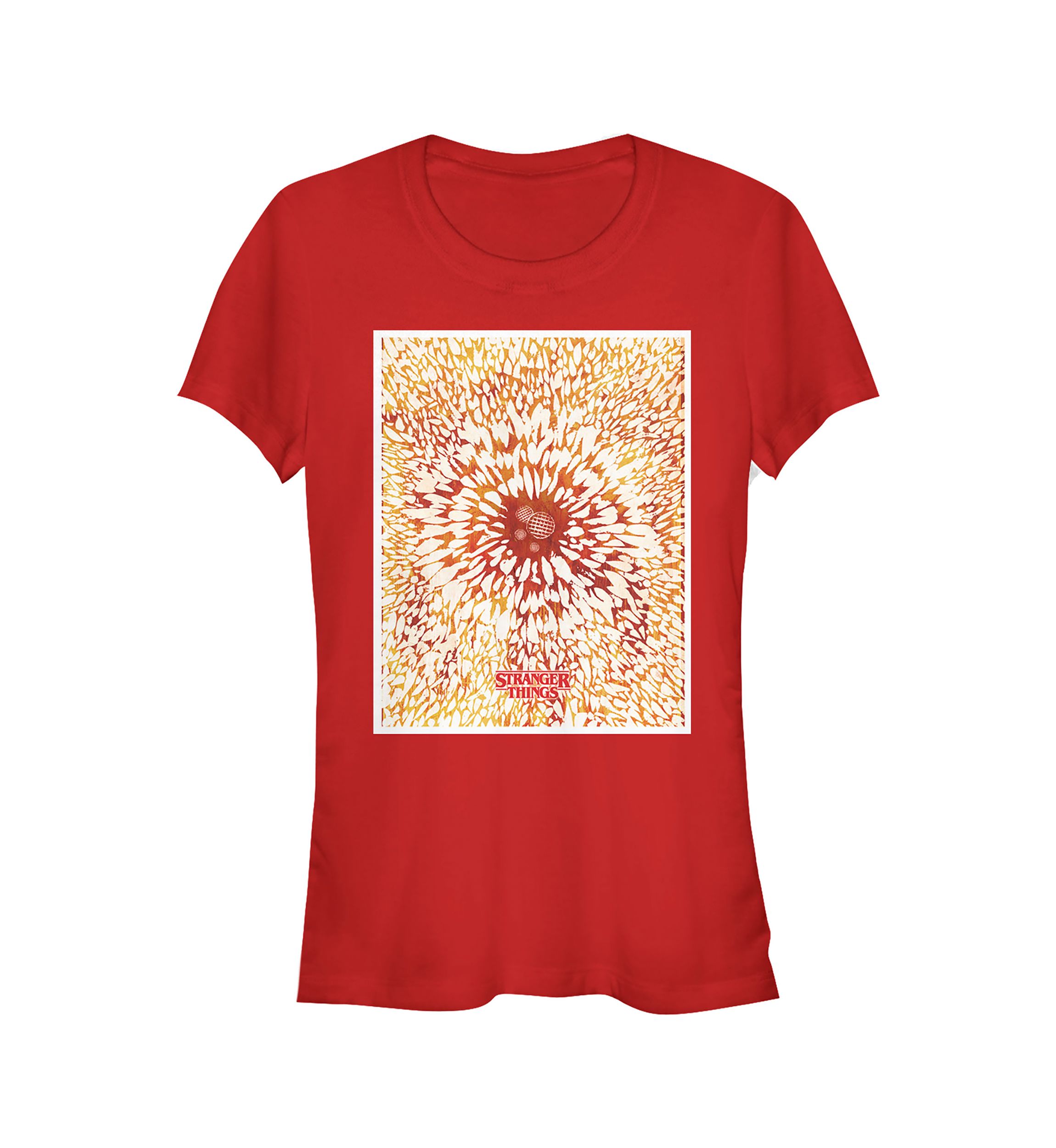 Juniors Waffle Poster Graphic T-Shirt