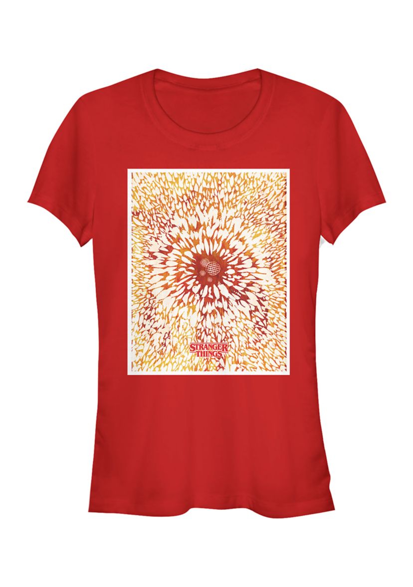 Juniors Waffle Poster Graphic T-Shirt