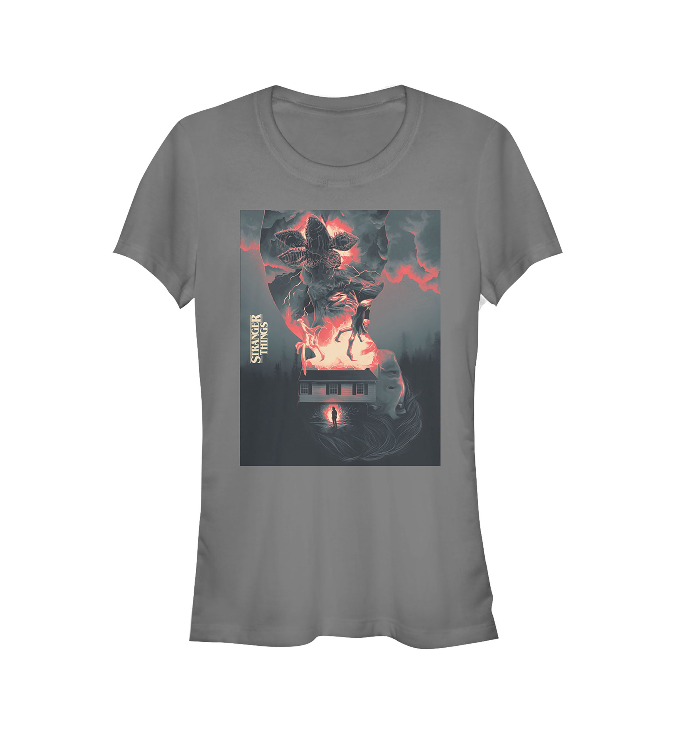 Juniors  Demogorgon Poster Graphic T-Shirt