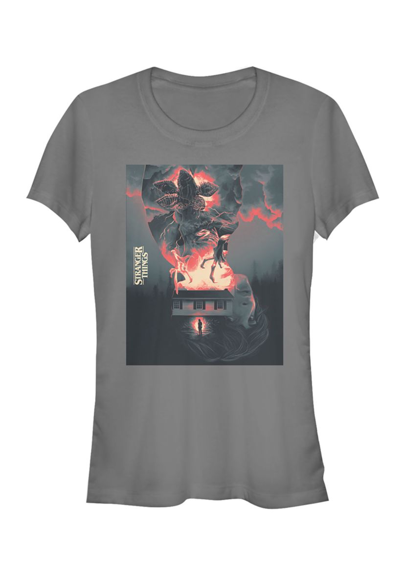 Juniors  Demogorgon Poster Graphic T-Shirt