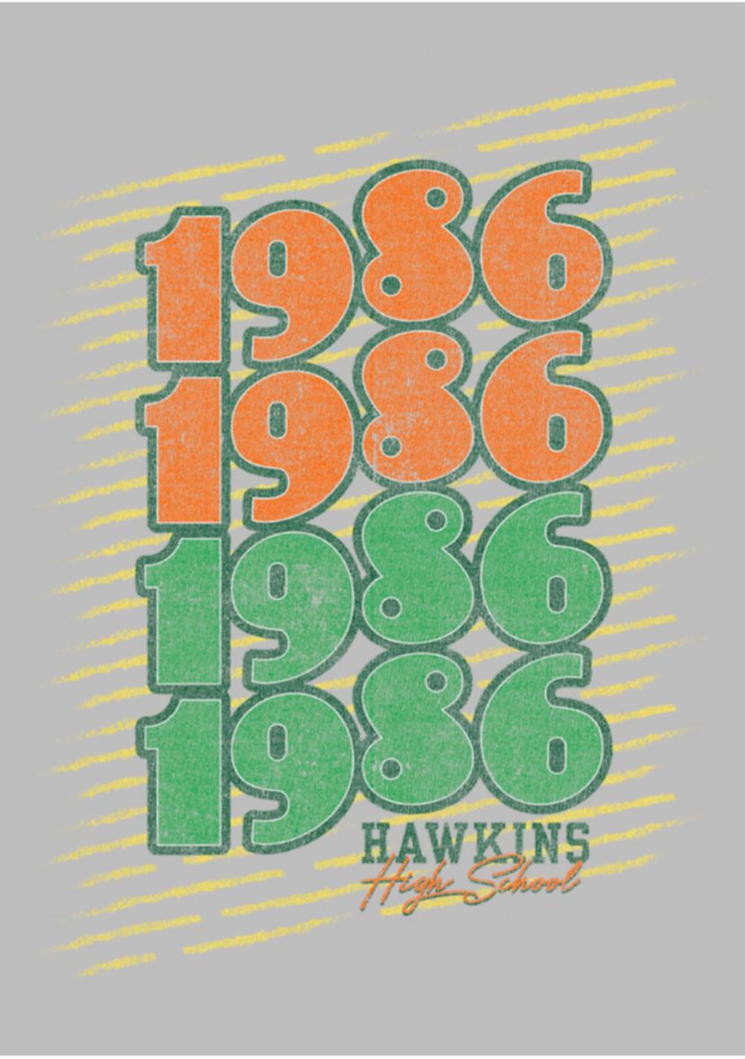 1986 Hawkins High School Graphic T-Shirt