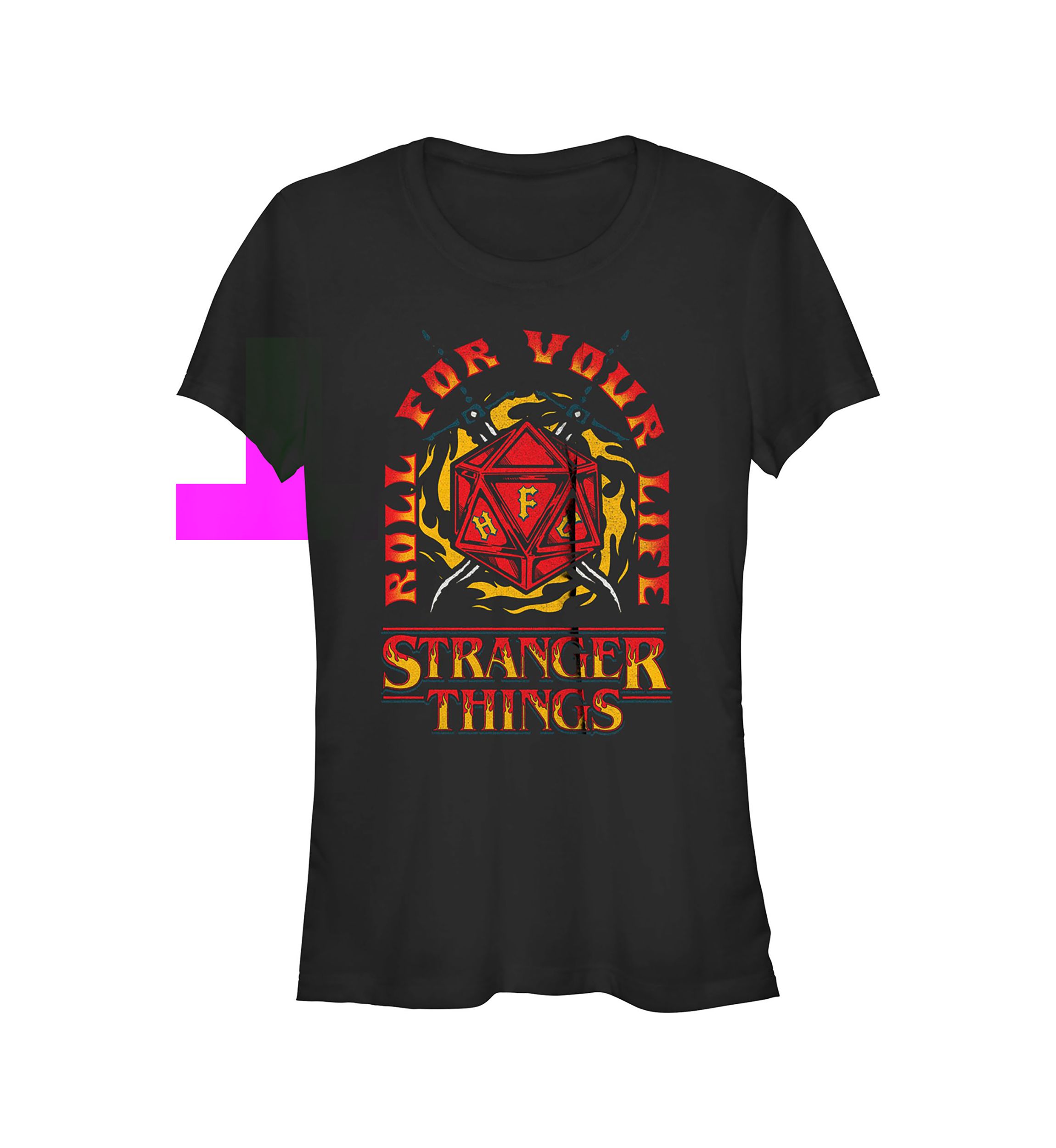 Fire And Dice Graphic T-Shirt