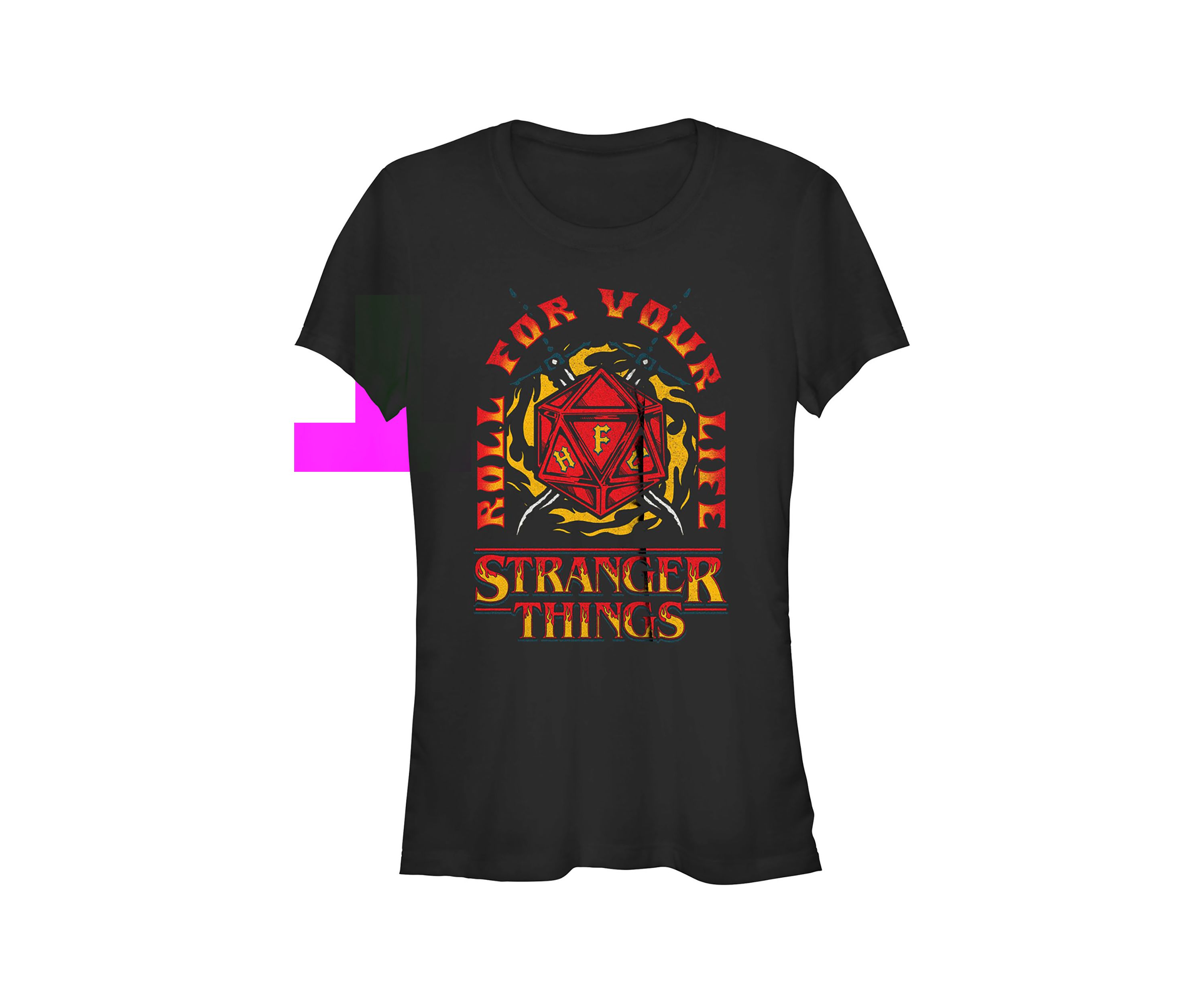 Fire And Dice Graphic T-Shirt