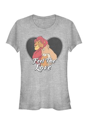 Disney Women's Junior's Feel The Love T-Shirt, XXL