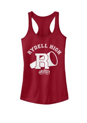 Grease Women's Rydell High School Varsity Logo Racerback Graphic Tank Top, XL
