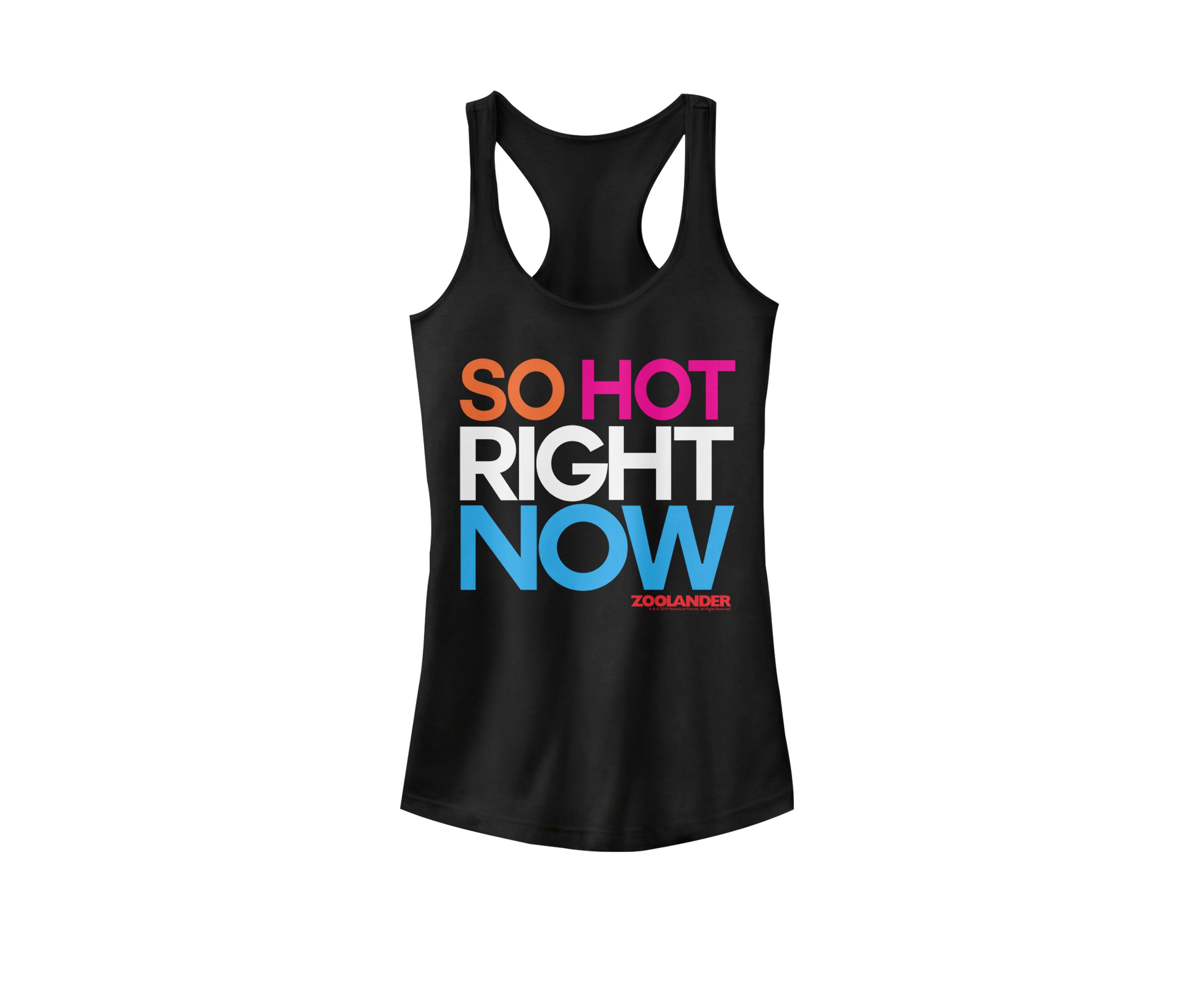So Hot Right Now Quote Racerback Graphic Tank