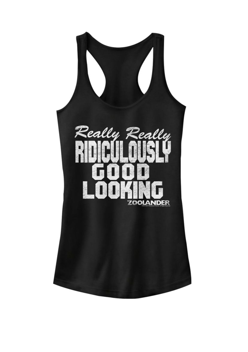 Really Really Ridiculously Good Looking Quote Racerback Graphic Tank