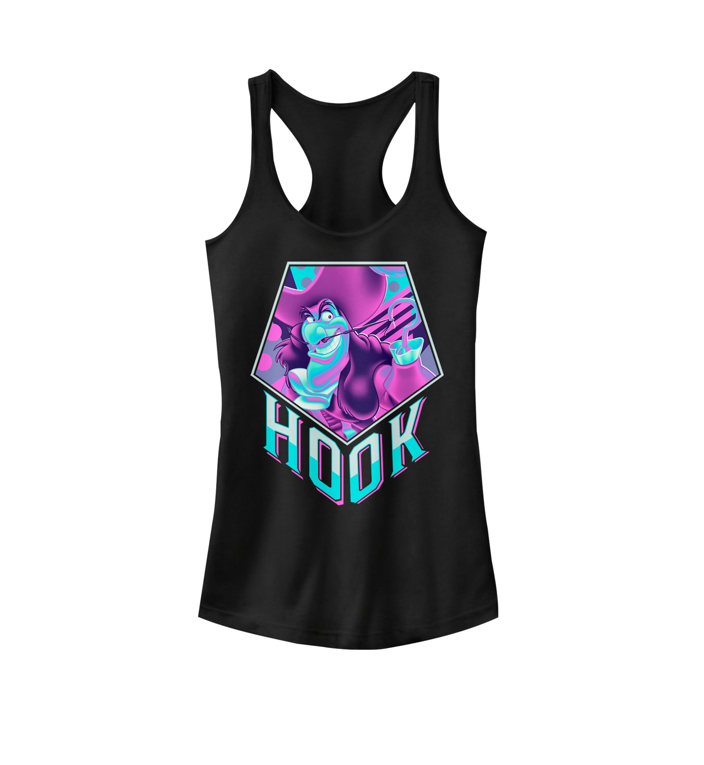 Peter Pan Captain Hook Pop Art Racerback Graphic Tank