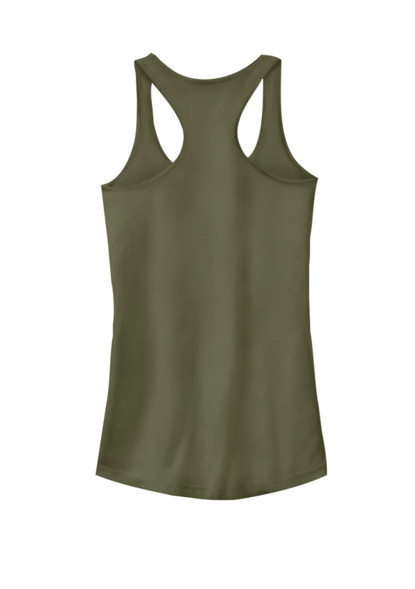 Villains Side Profile Group Shot Racerback Graphic Tank