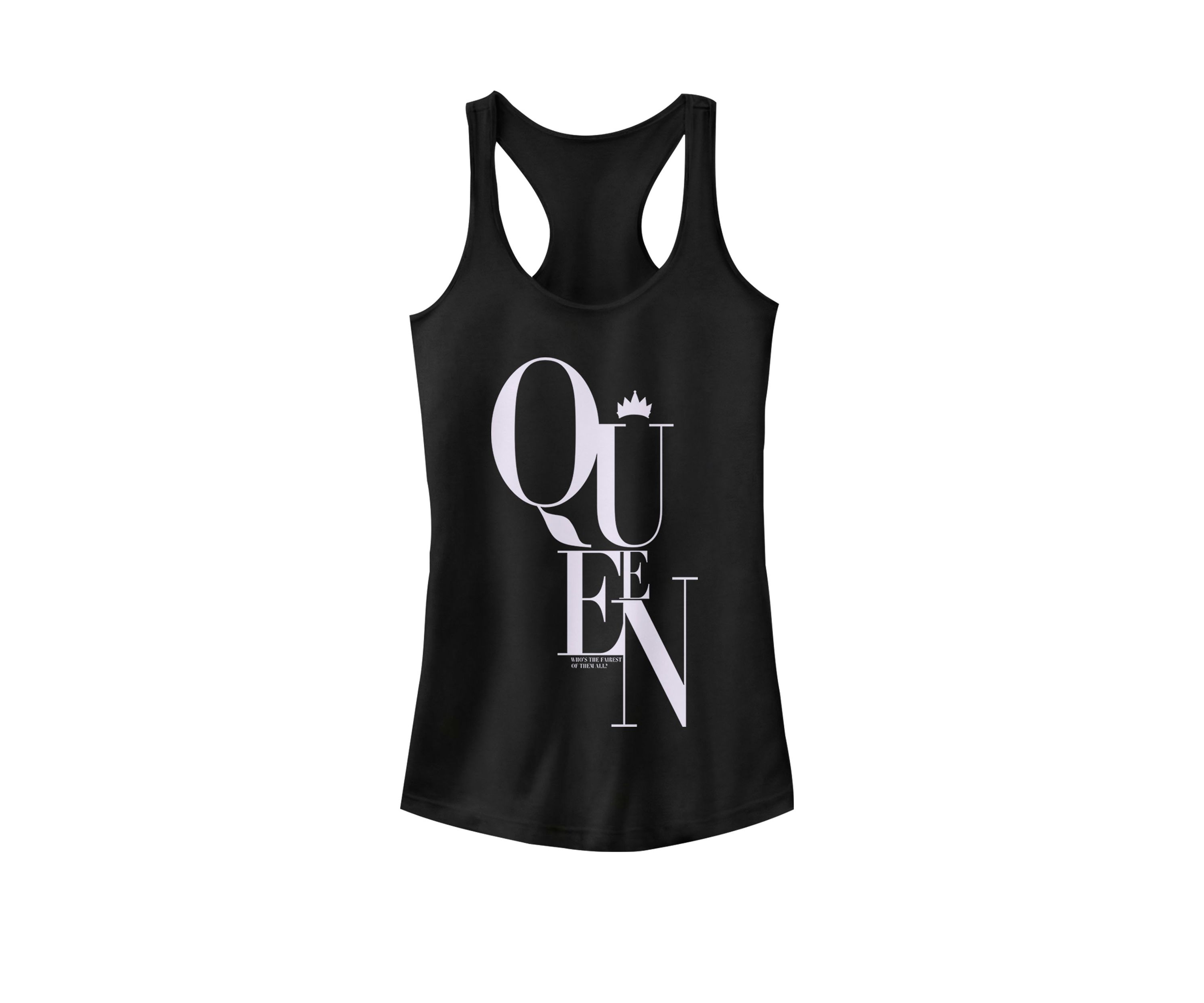Snow White Evil Queen Quote Racerback Graphic Tank