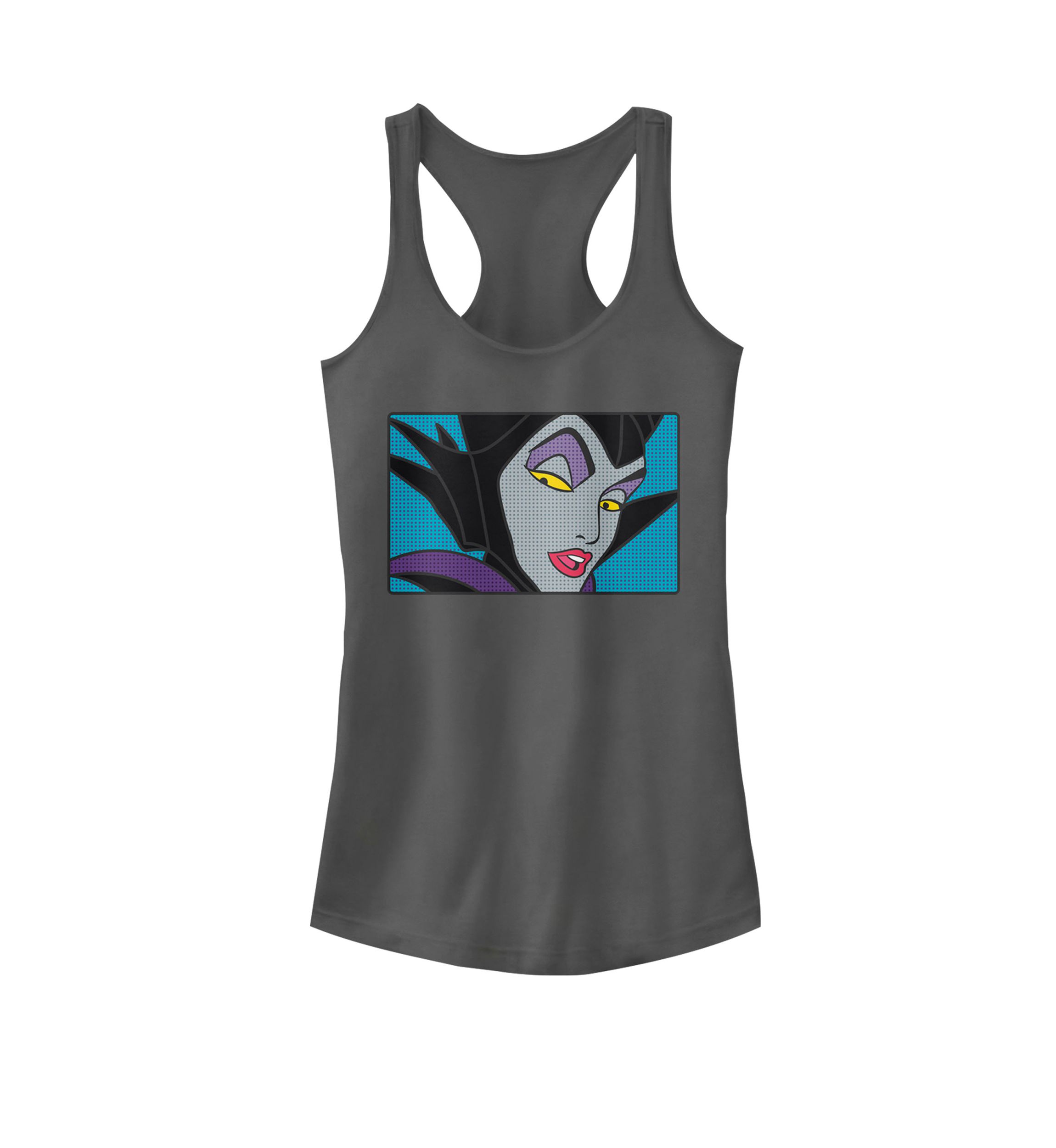 Sleeping Beauty Maleficent Comic Art Racerback Graphic Tank