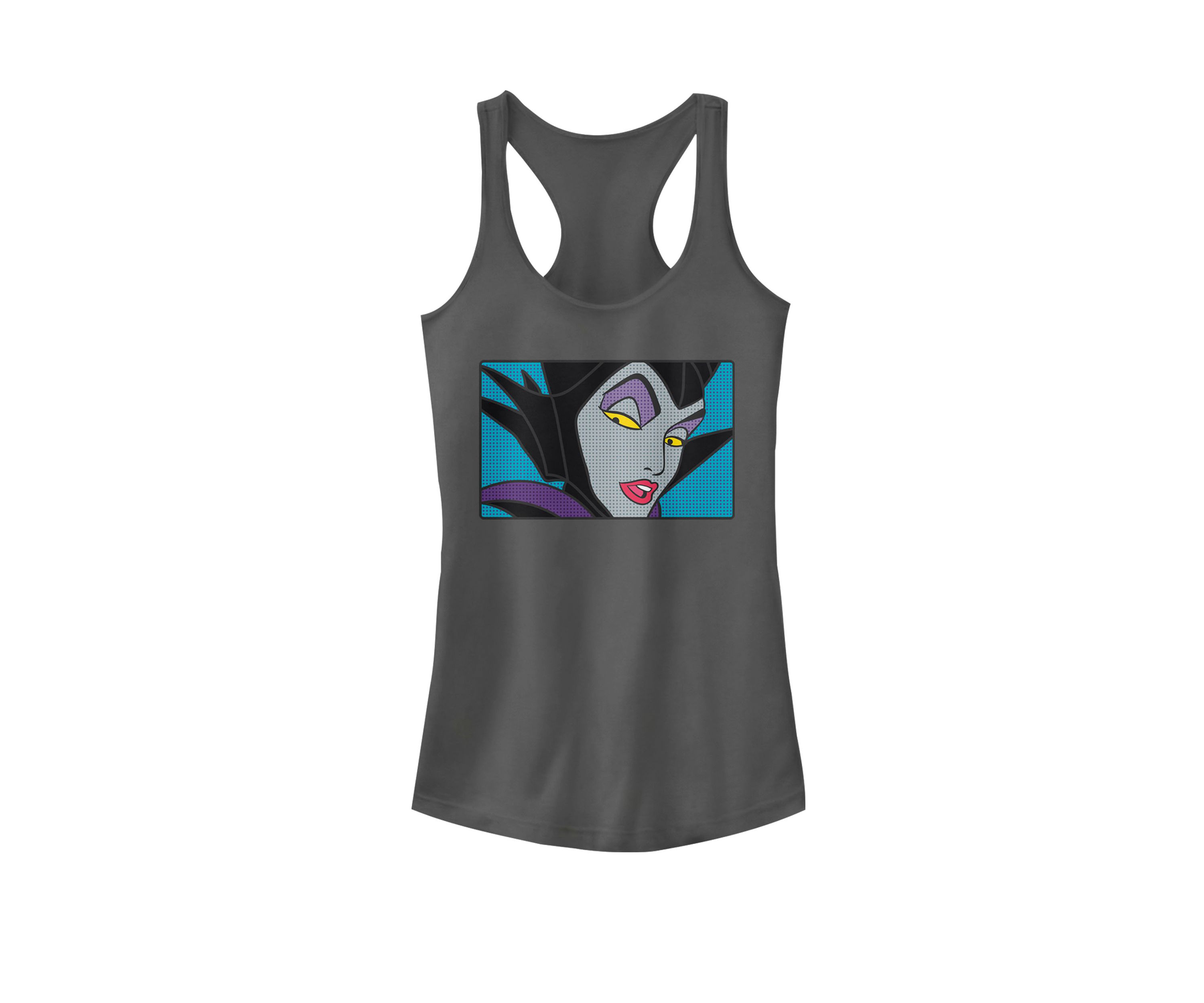 Sleeping Beauty Maleficent Comic Art Racerback Graphic Tank