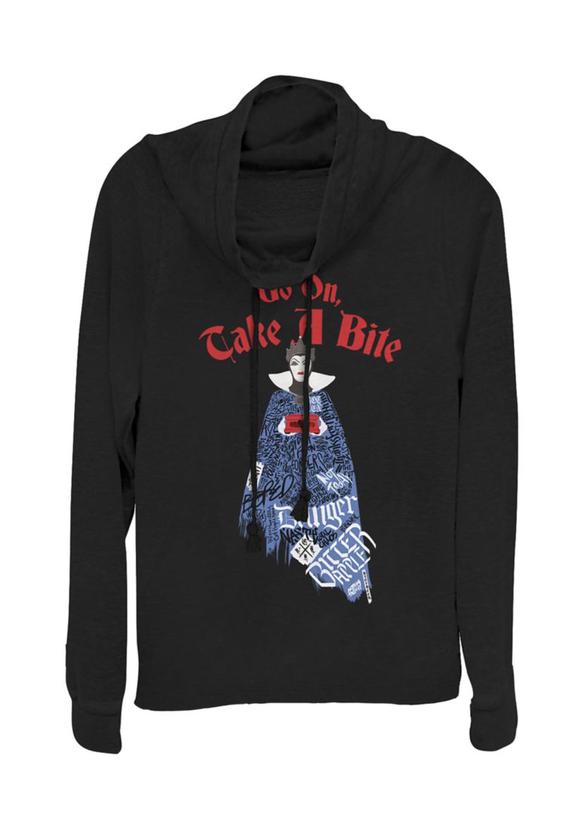 Juniors  Evil Queen Word Fill Pullover Top