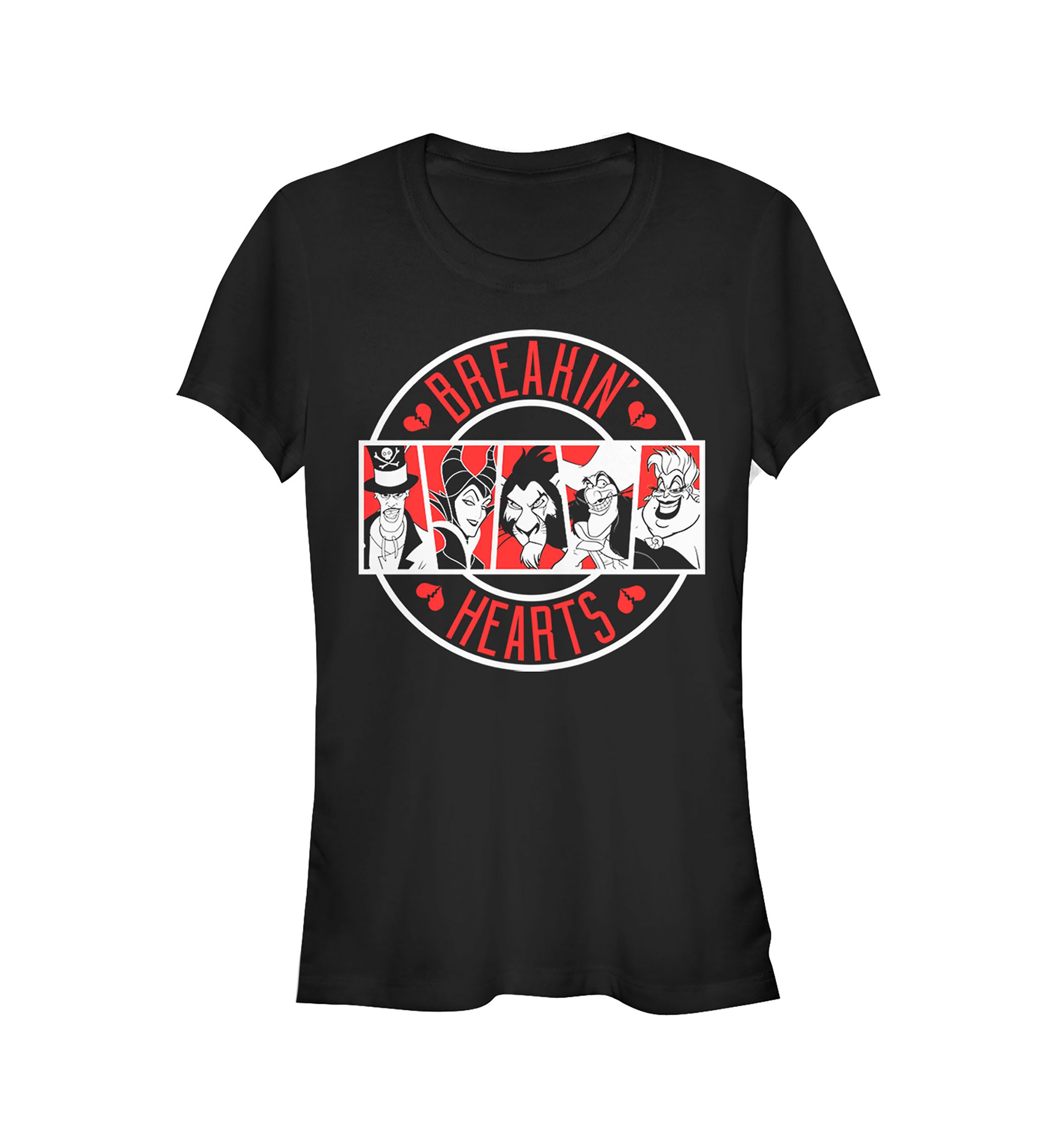Juniors  Breakin Heart Villains T-Shirt