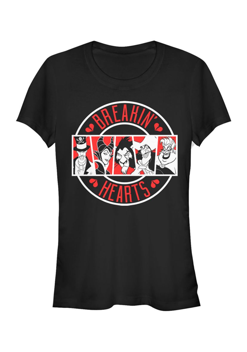 Juniors  Breakin Heart Villains T-Shirt