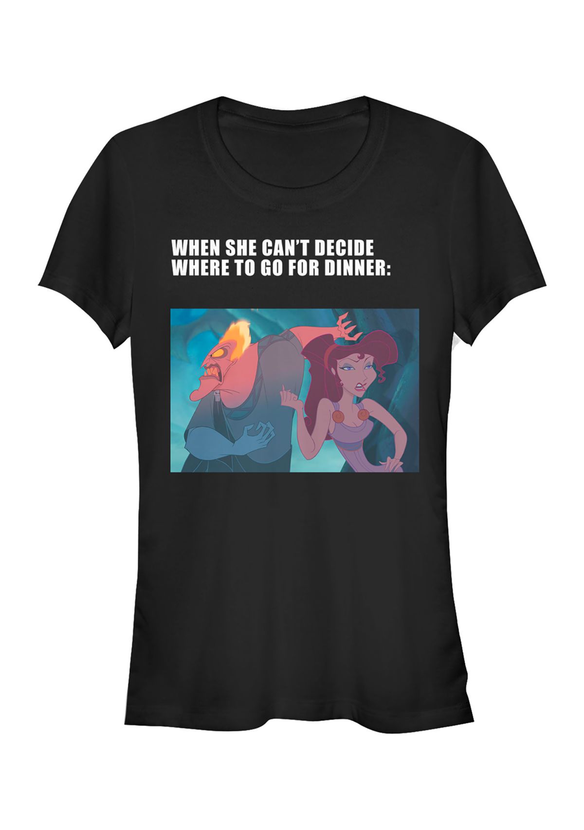 Juniors Hades Dinner Meme T-Shirt