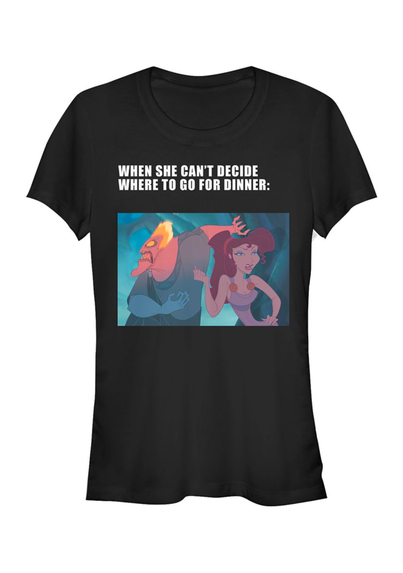 Juniors Hades Dinner Meme T-Shirt