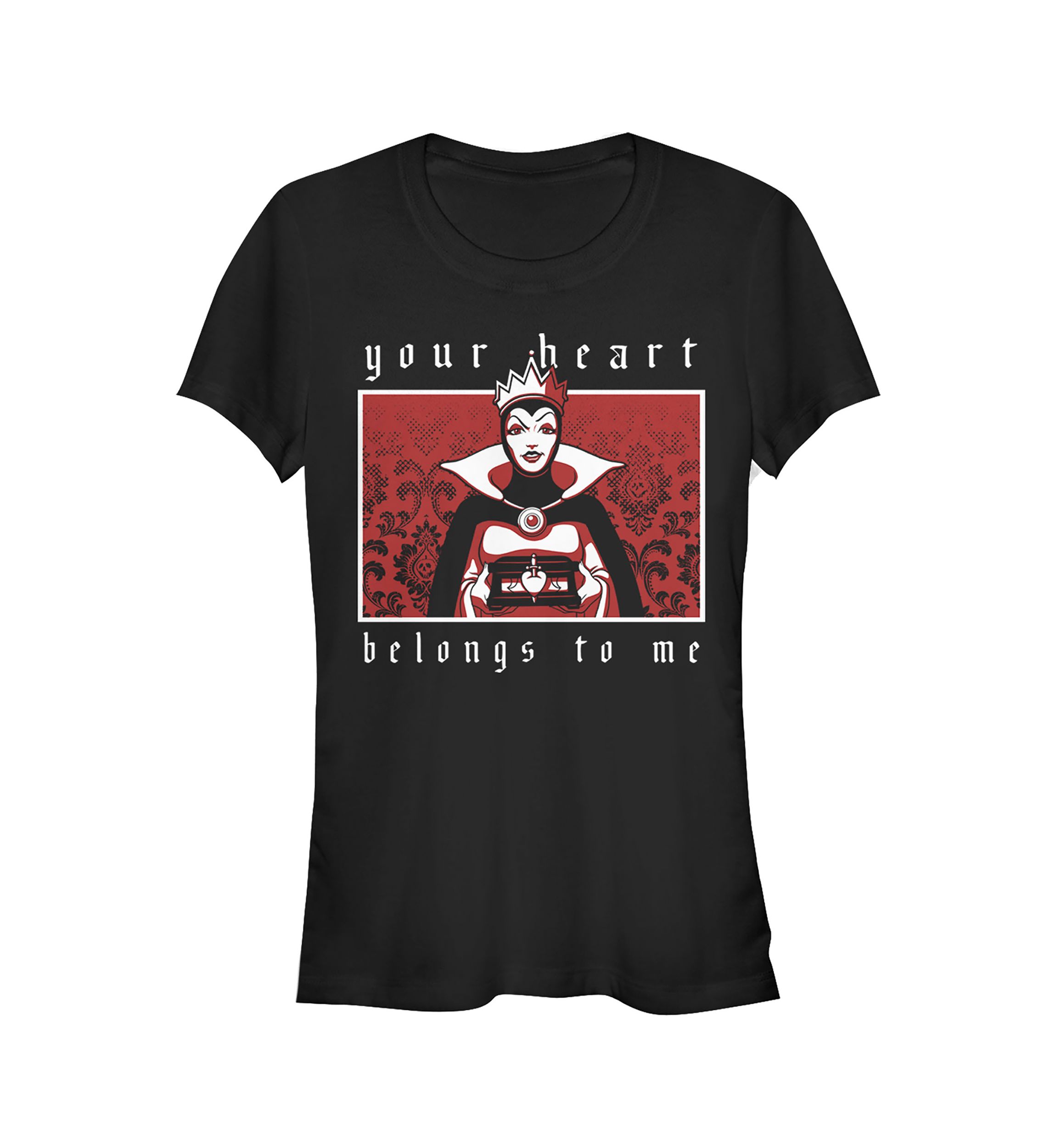 Juniors  Evil Queen Heart T-Shirt
