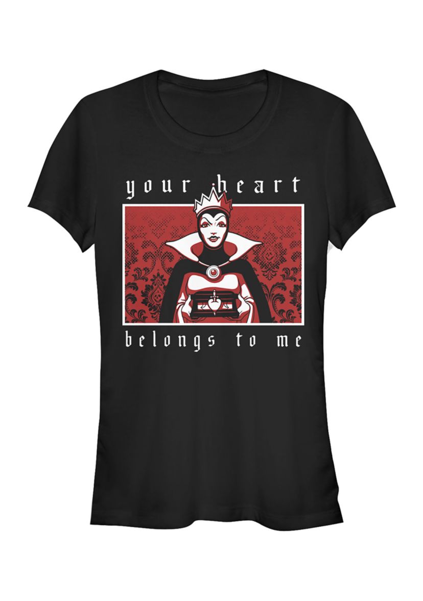 Juniors  Evil Queen Heart T-Shirt
